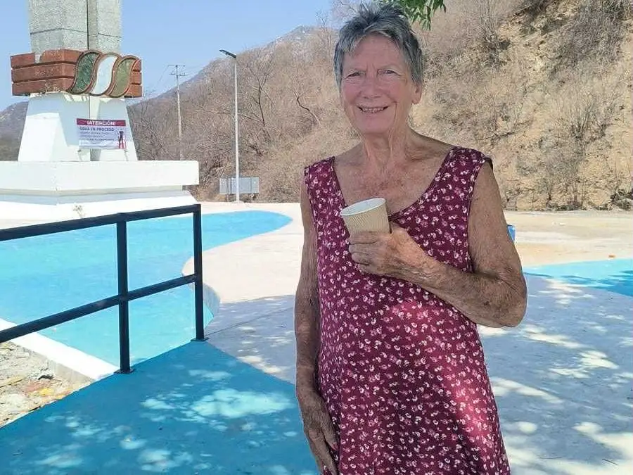 Woman standing outside