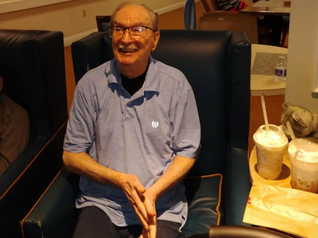 Man in assisted living facility.