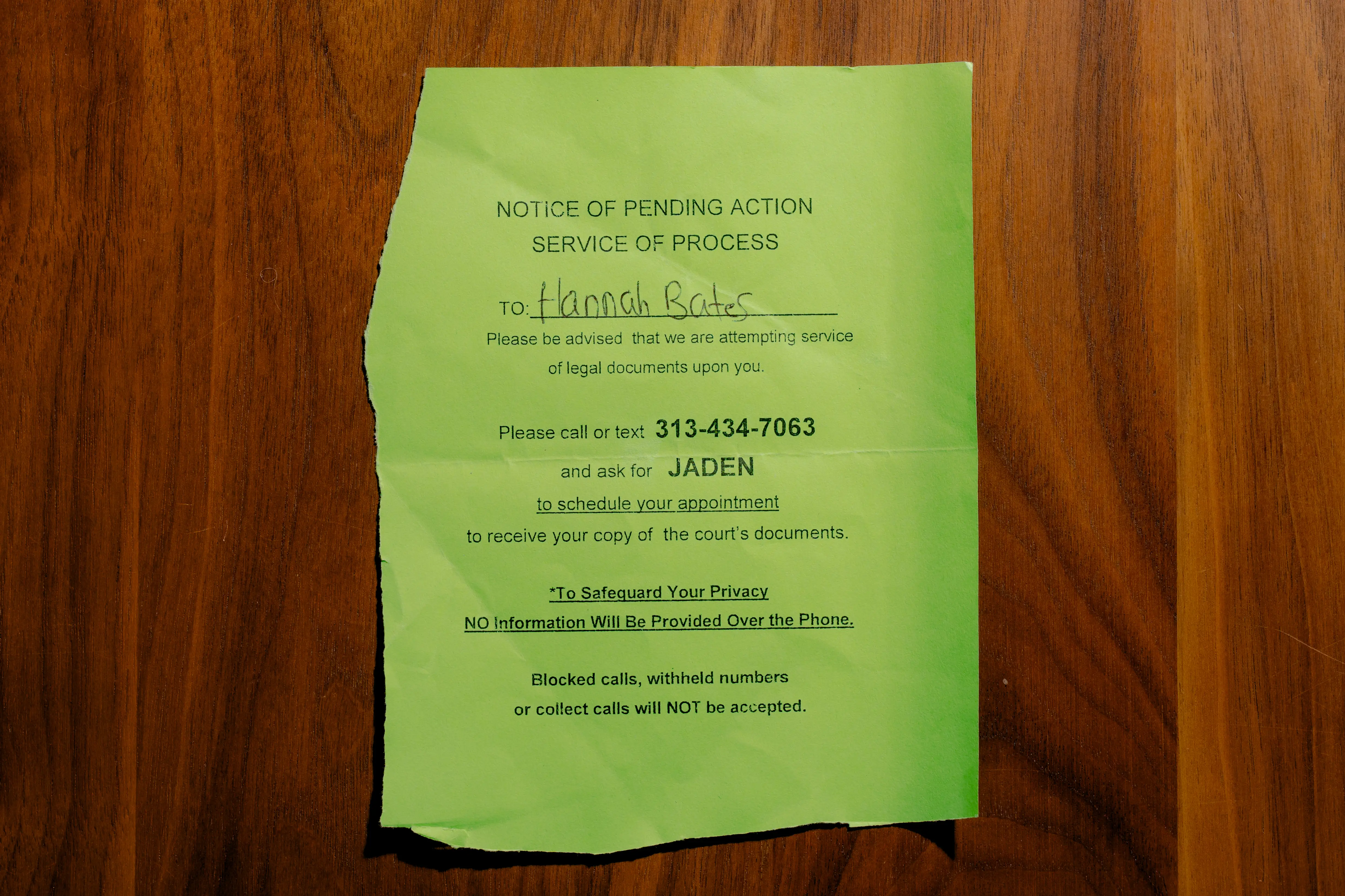 Legal notice