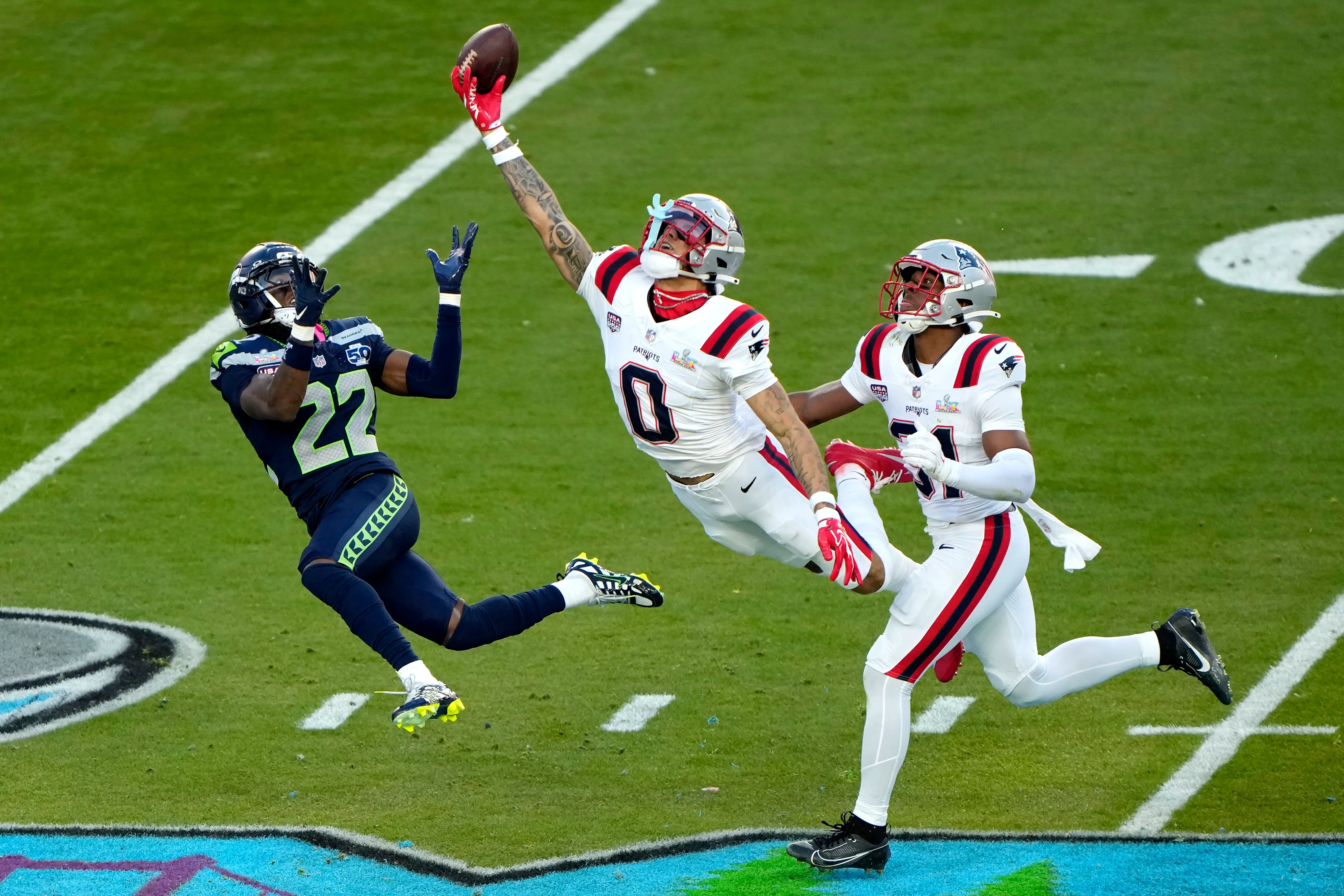 A play during the 2026 Super Bowl