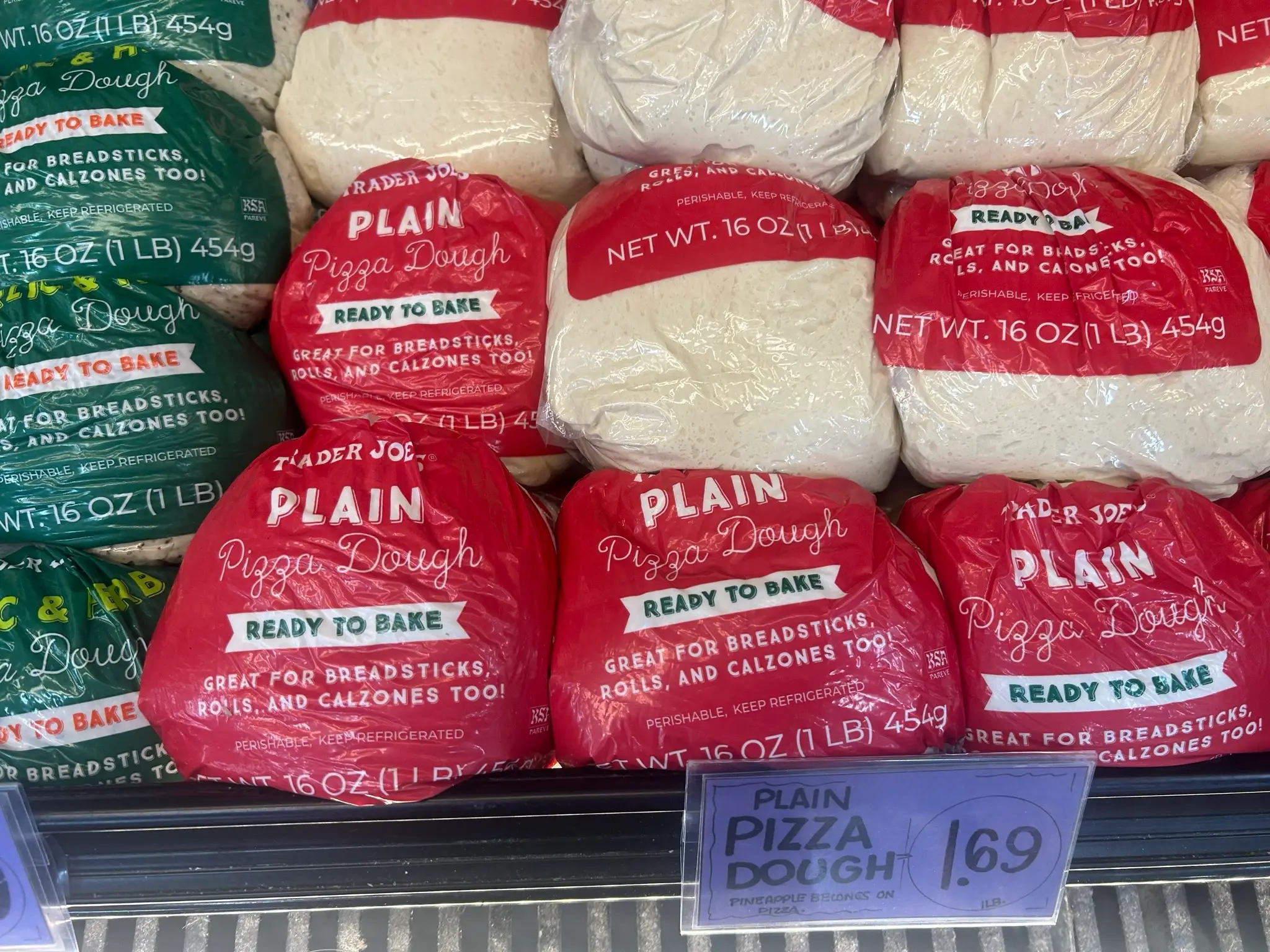 trader joes plain pizza dough
