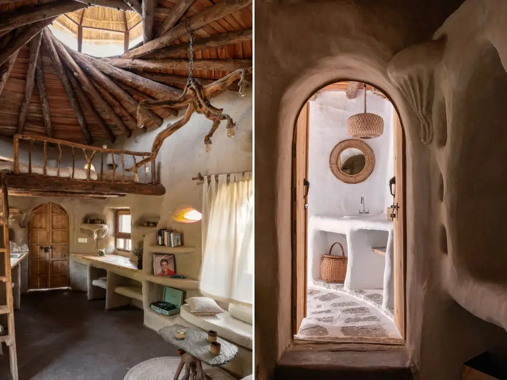 The interior of the completed house.
