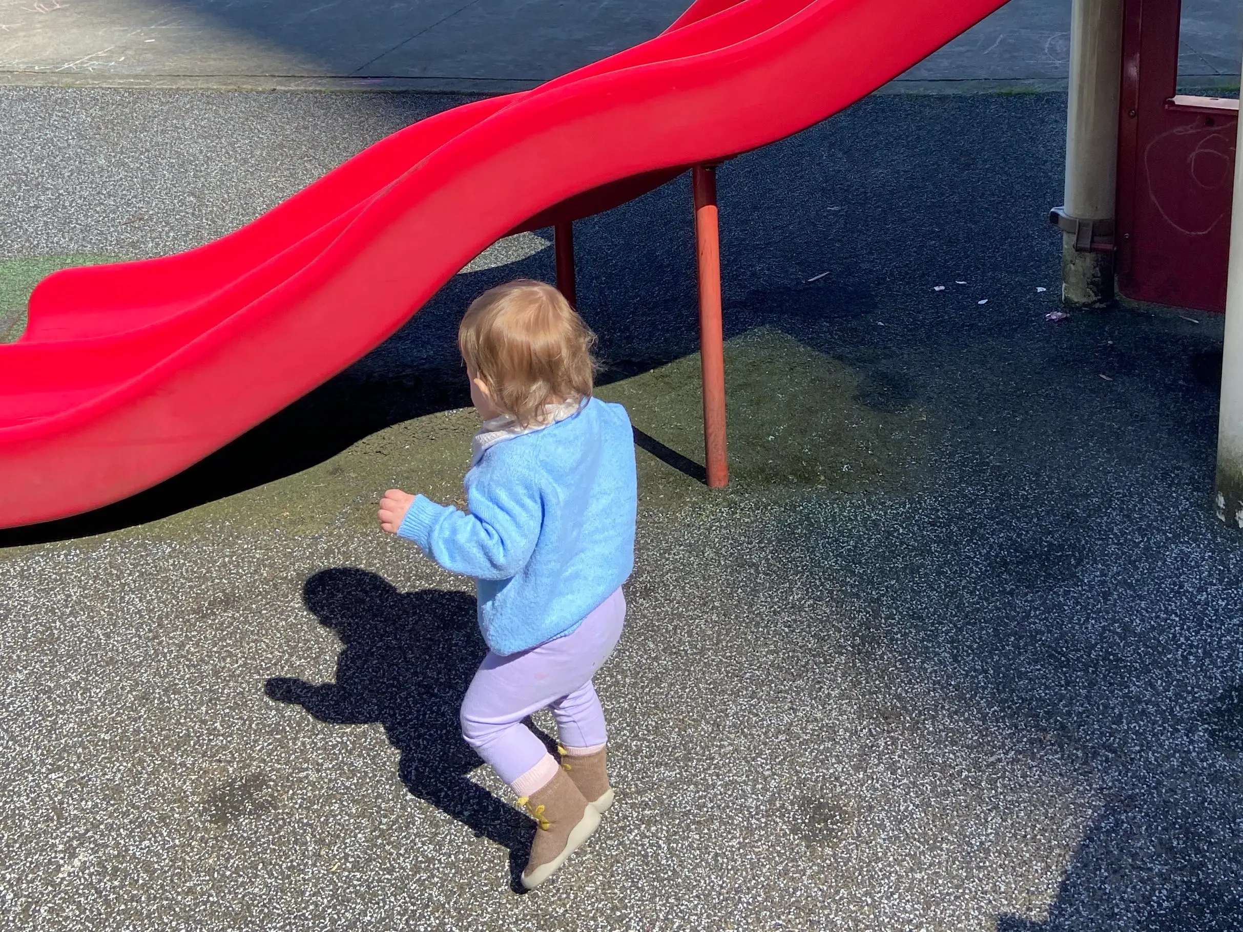 The author's daughter at the playground.