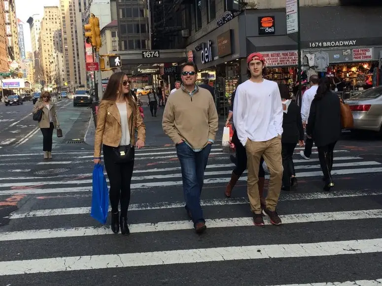 People walking in NYC