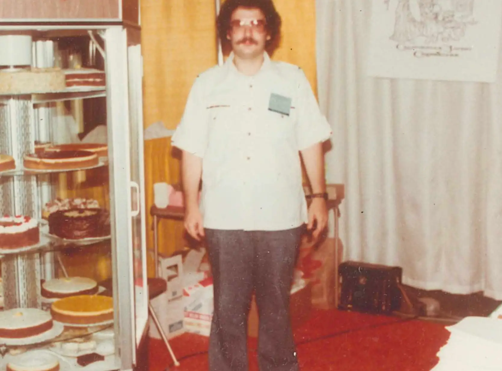 Old photo of David Overton, founder of The Cheesecake Factory.