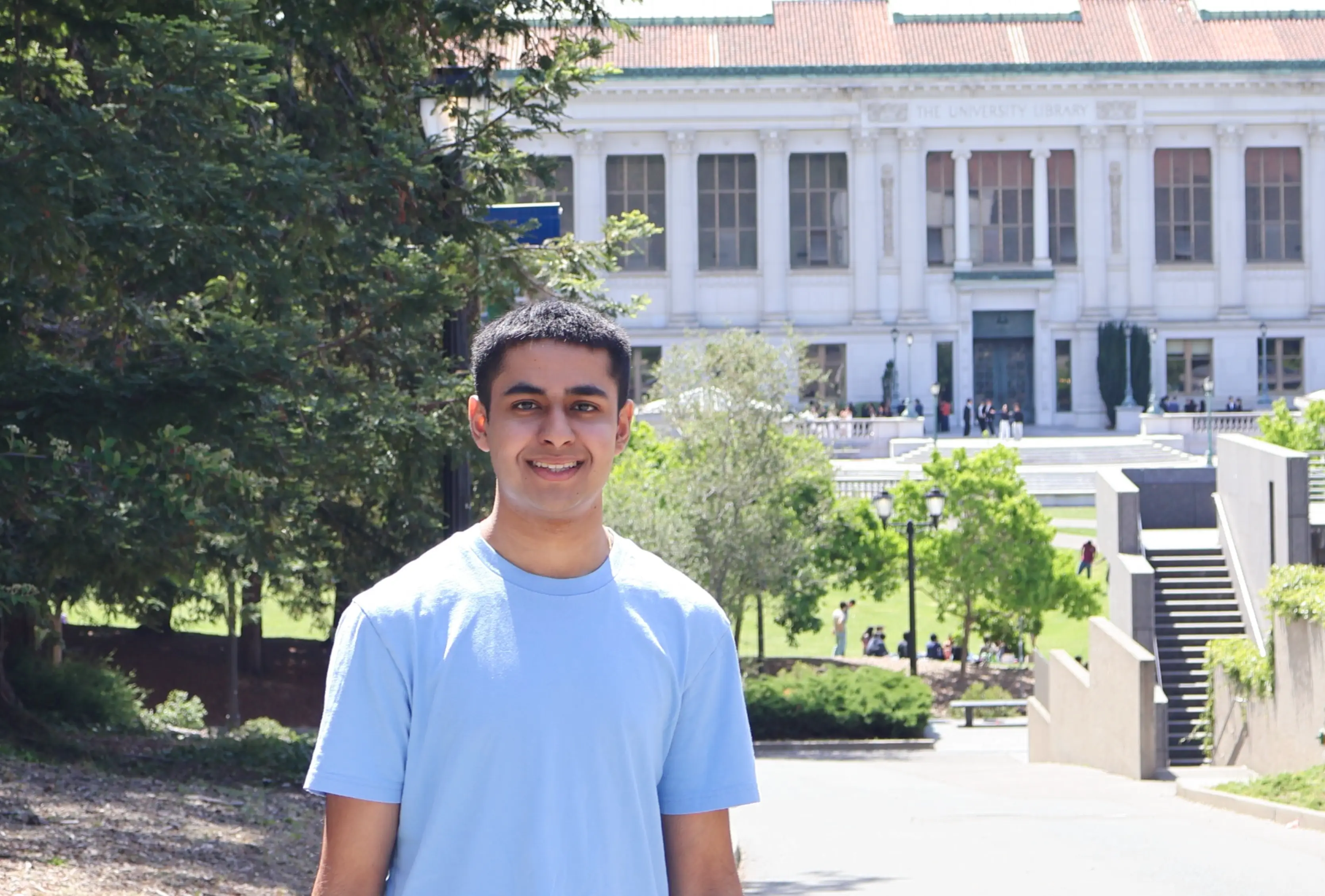 Young man smiling