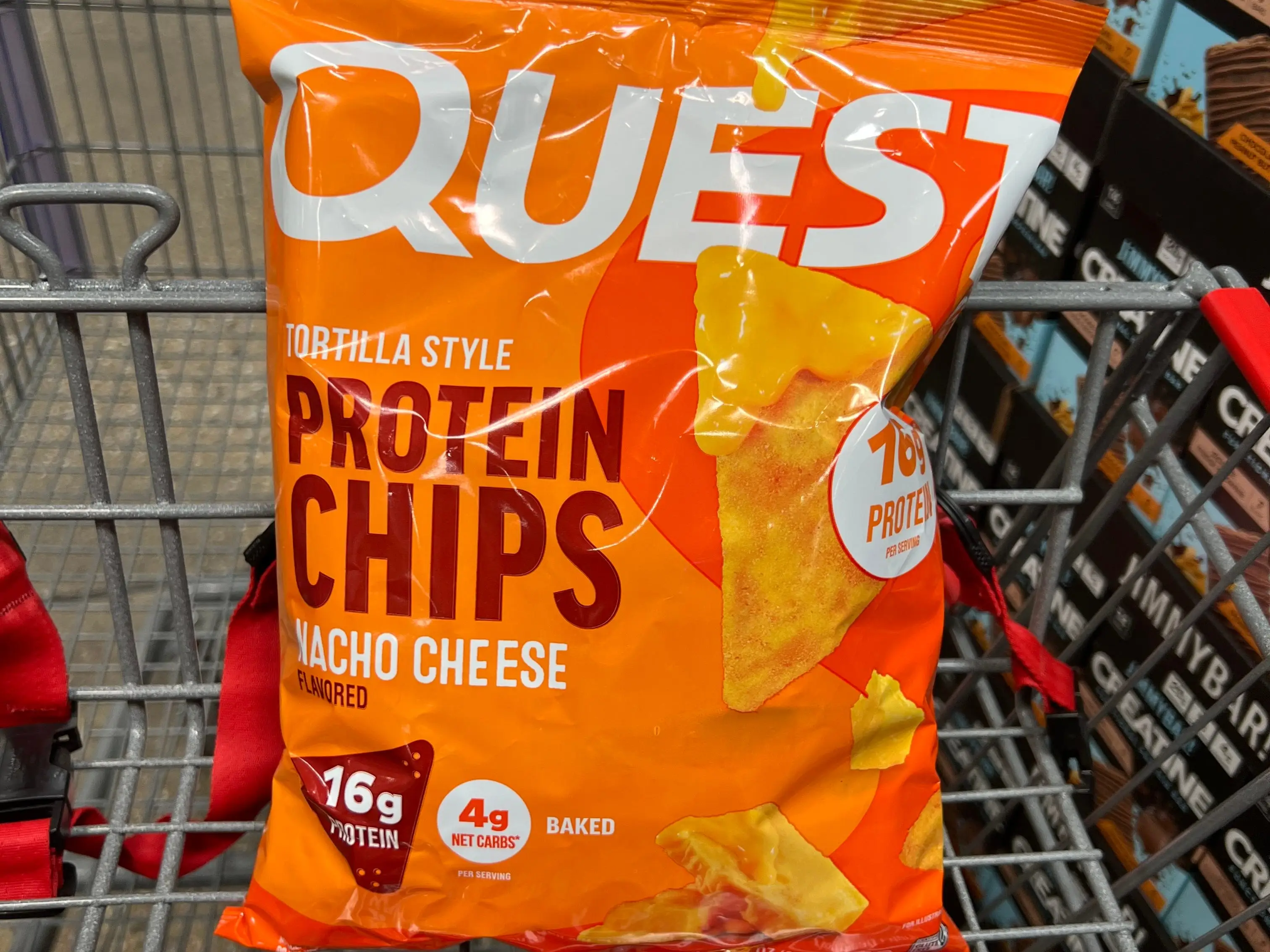 A bag of Quest protein chips.