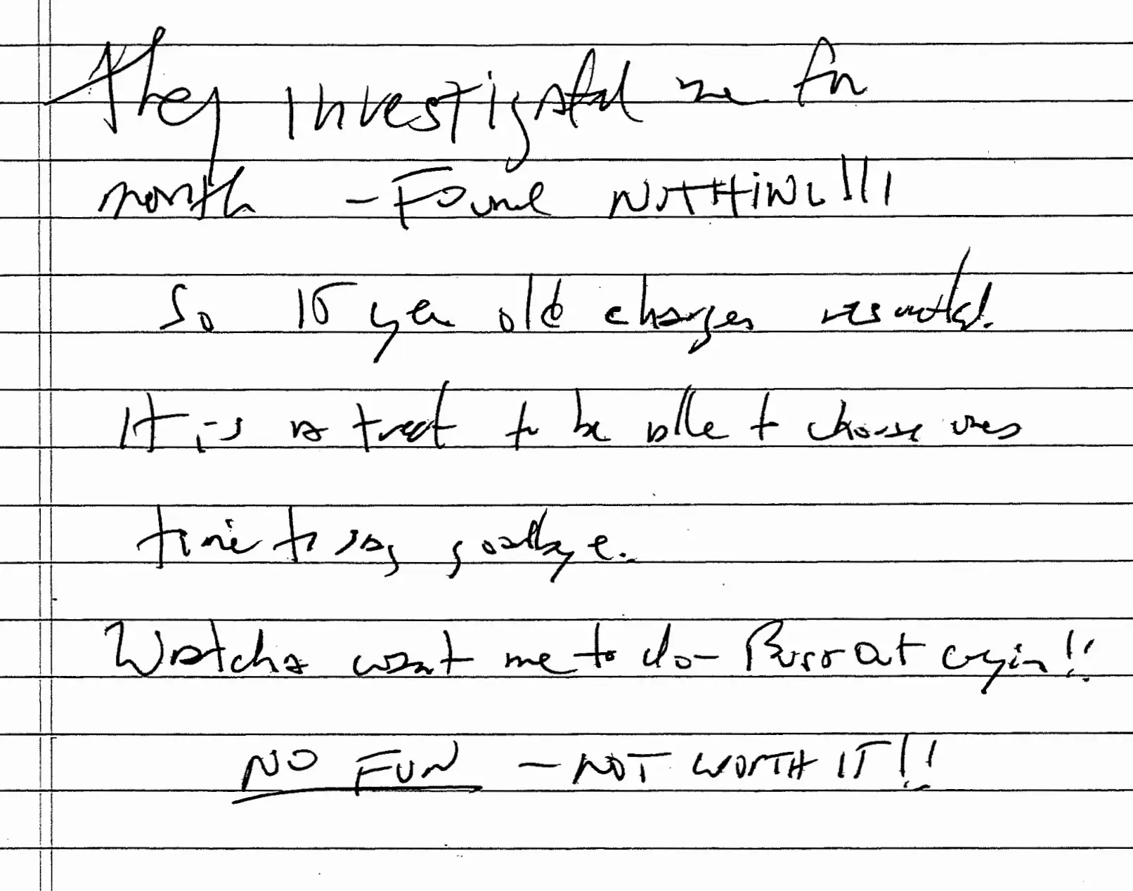 Jeffrey Epstein suicide note
