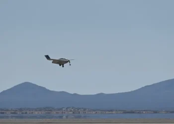 The US military flew an experimental, hybrid-electric stealth drone shaped like the B-2 Spirit
