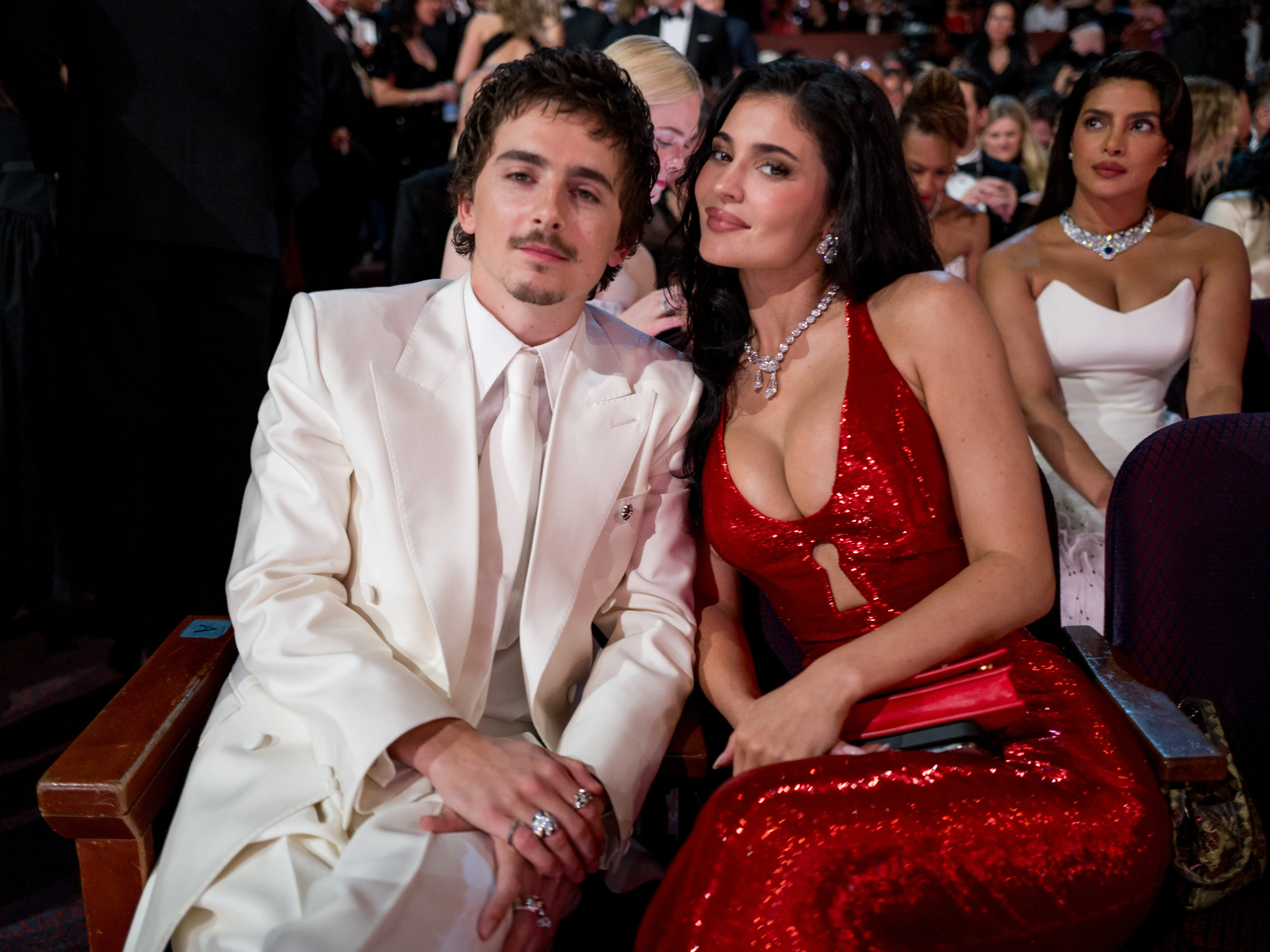 Timothée Chalamet and Kylie Jenner at the Oscars in March 2026.