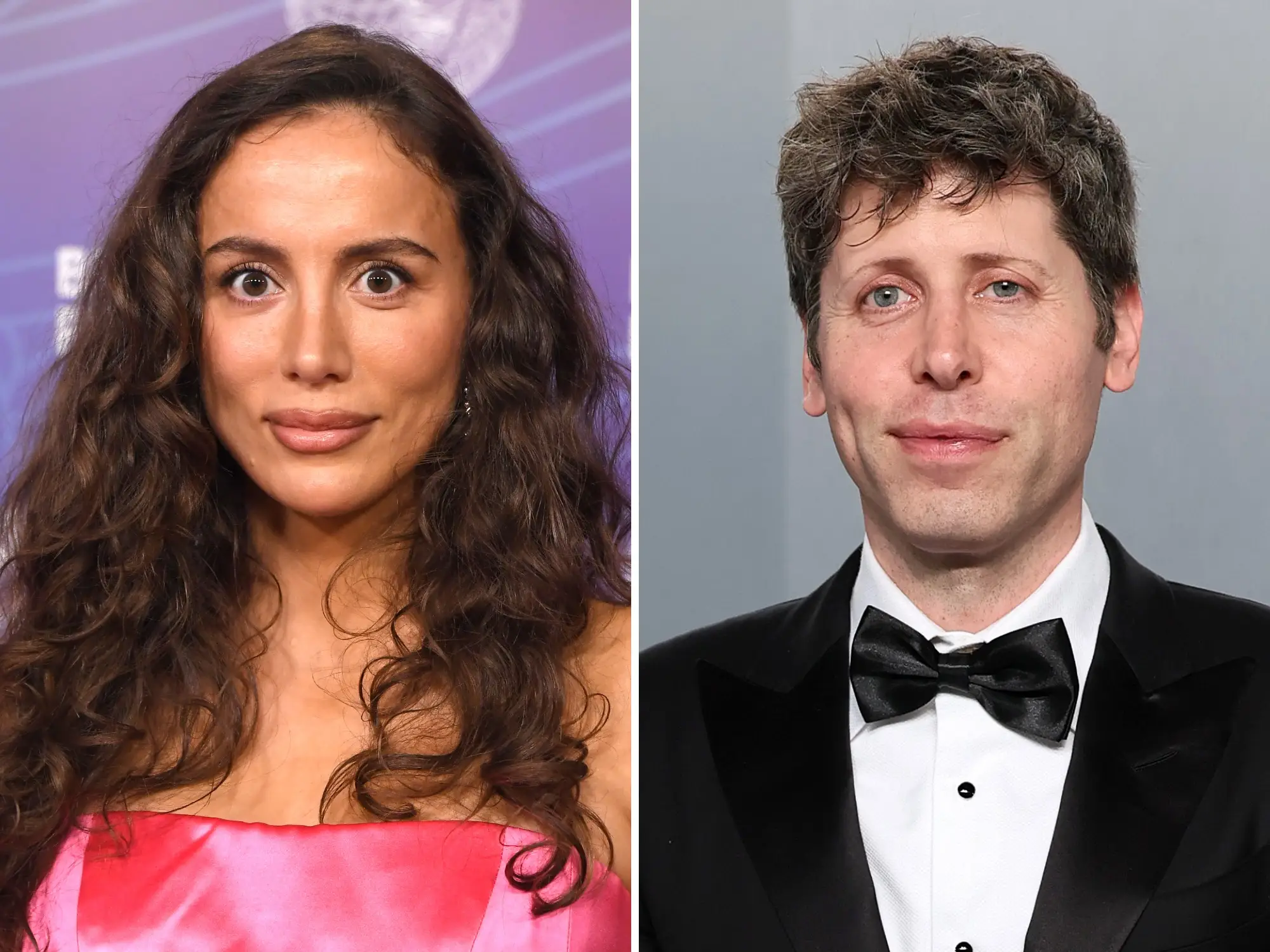Mira Murati side by side Sam Altman