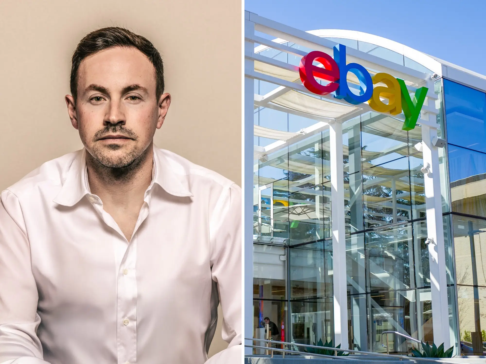 GameStop CEO Ryan Cohen and the eBay office is pictured.