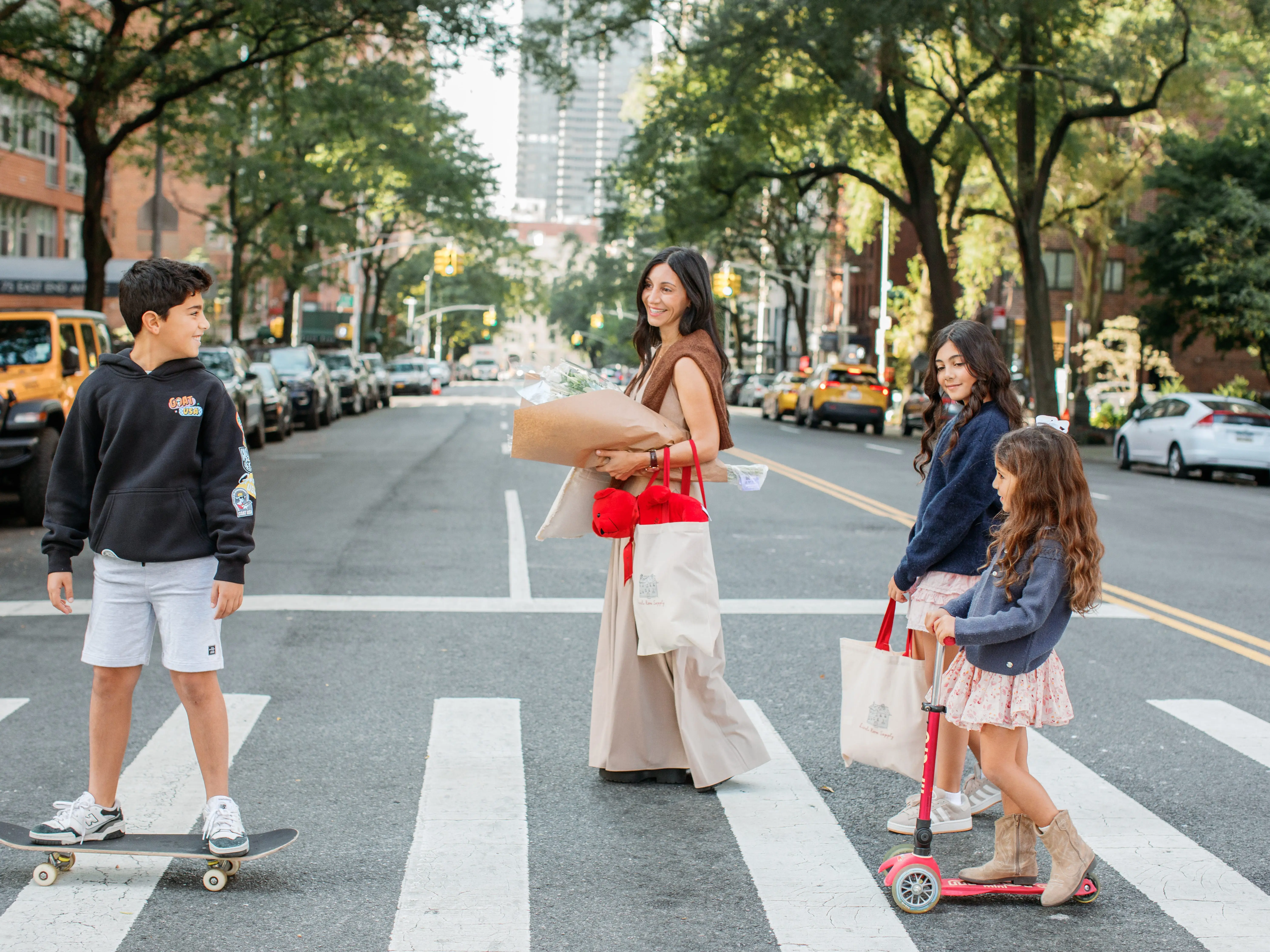 Lauren Behfarin with kids