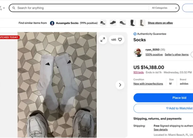 GameStop CEO says he was ‘permanently suspended’ from eBay — but his listings are still up, including $14,000 socks