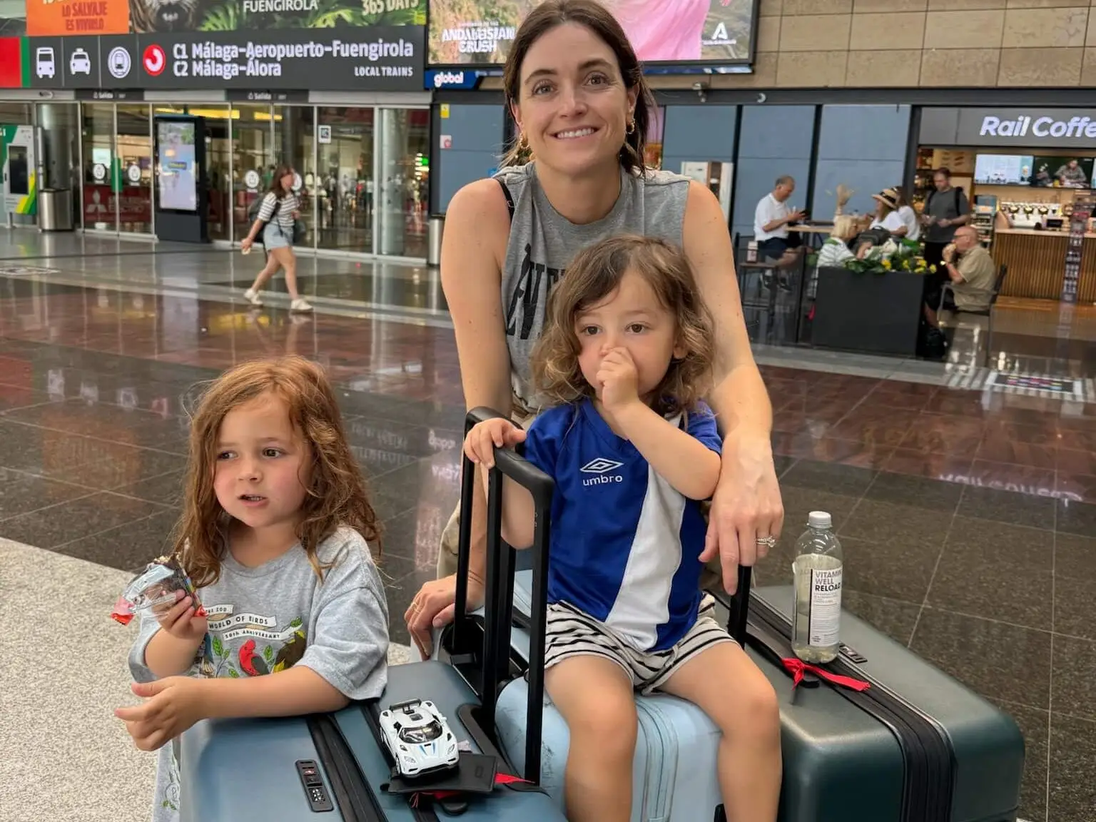 Mom with kids