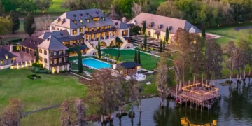 This $115-million French Normandy Château in Florida features a private spa and a go-kart track. See inside.