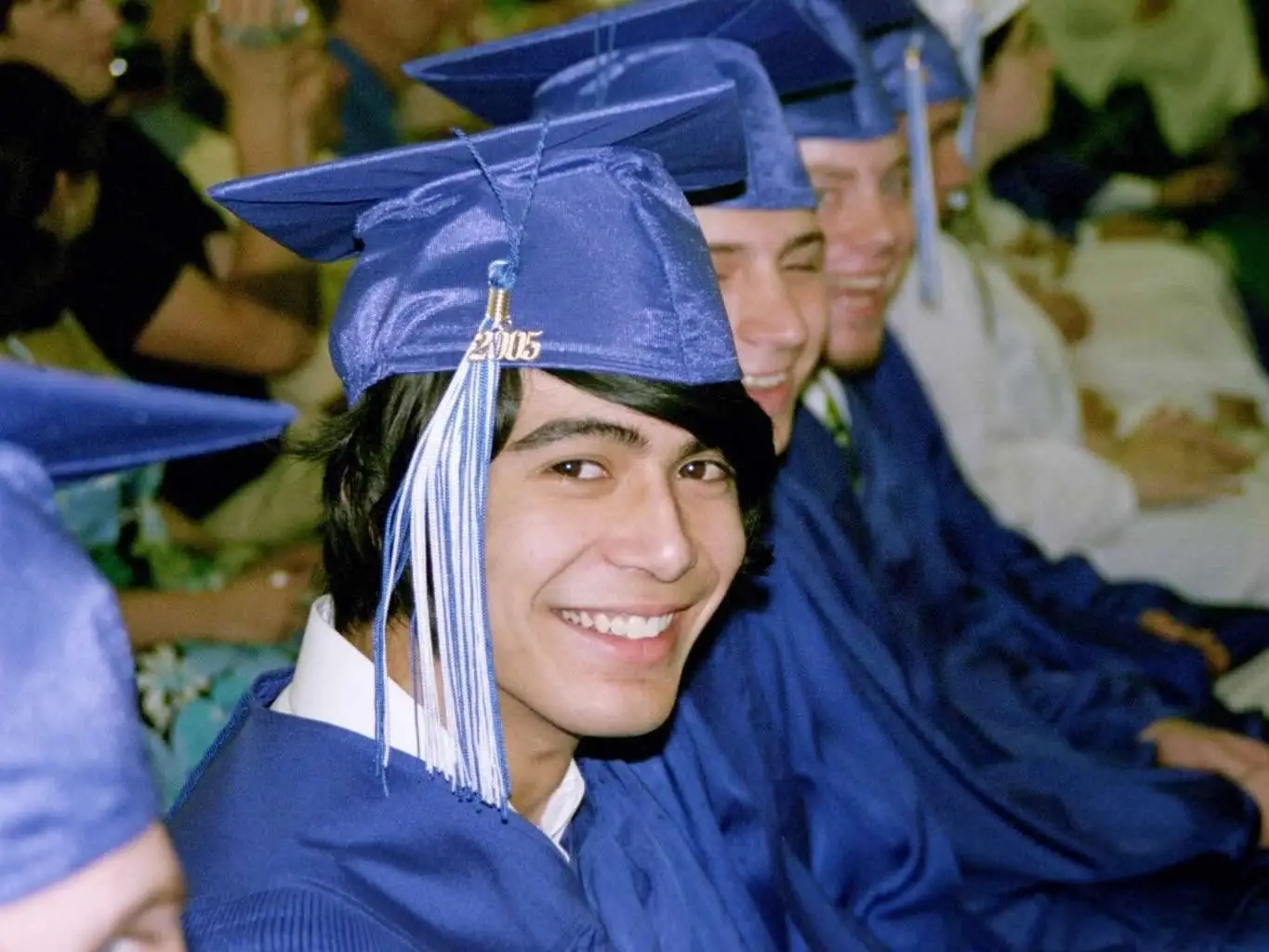 Man graduating