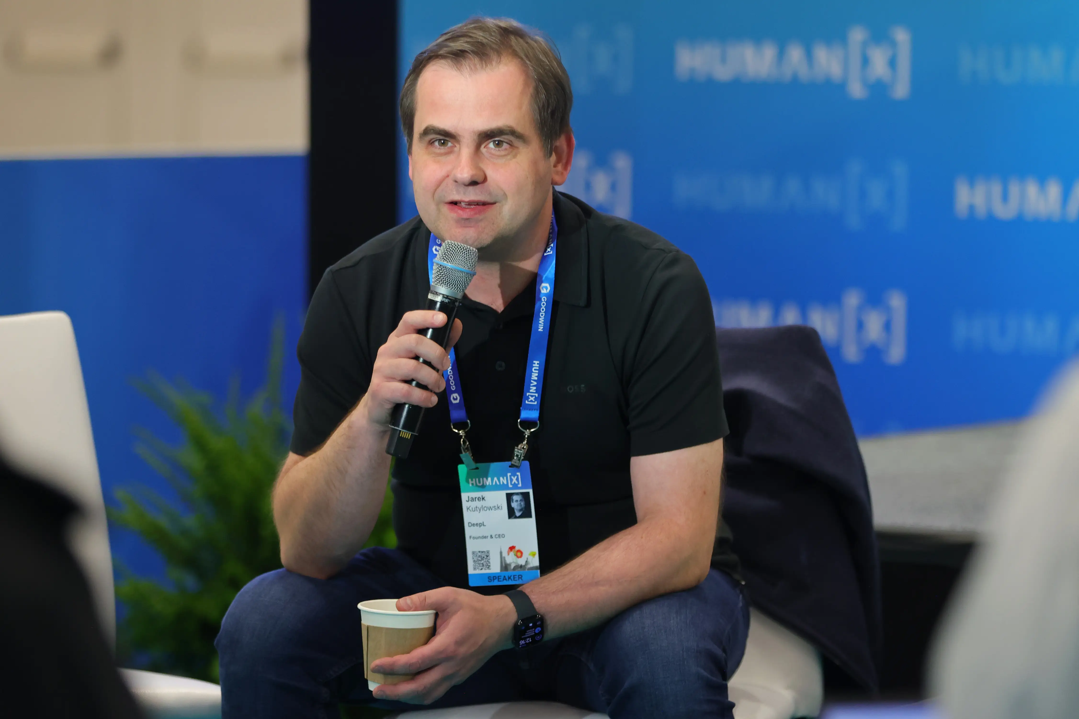 DeepL CEO Jarek Kutylowski is pictured.