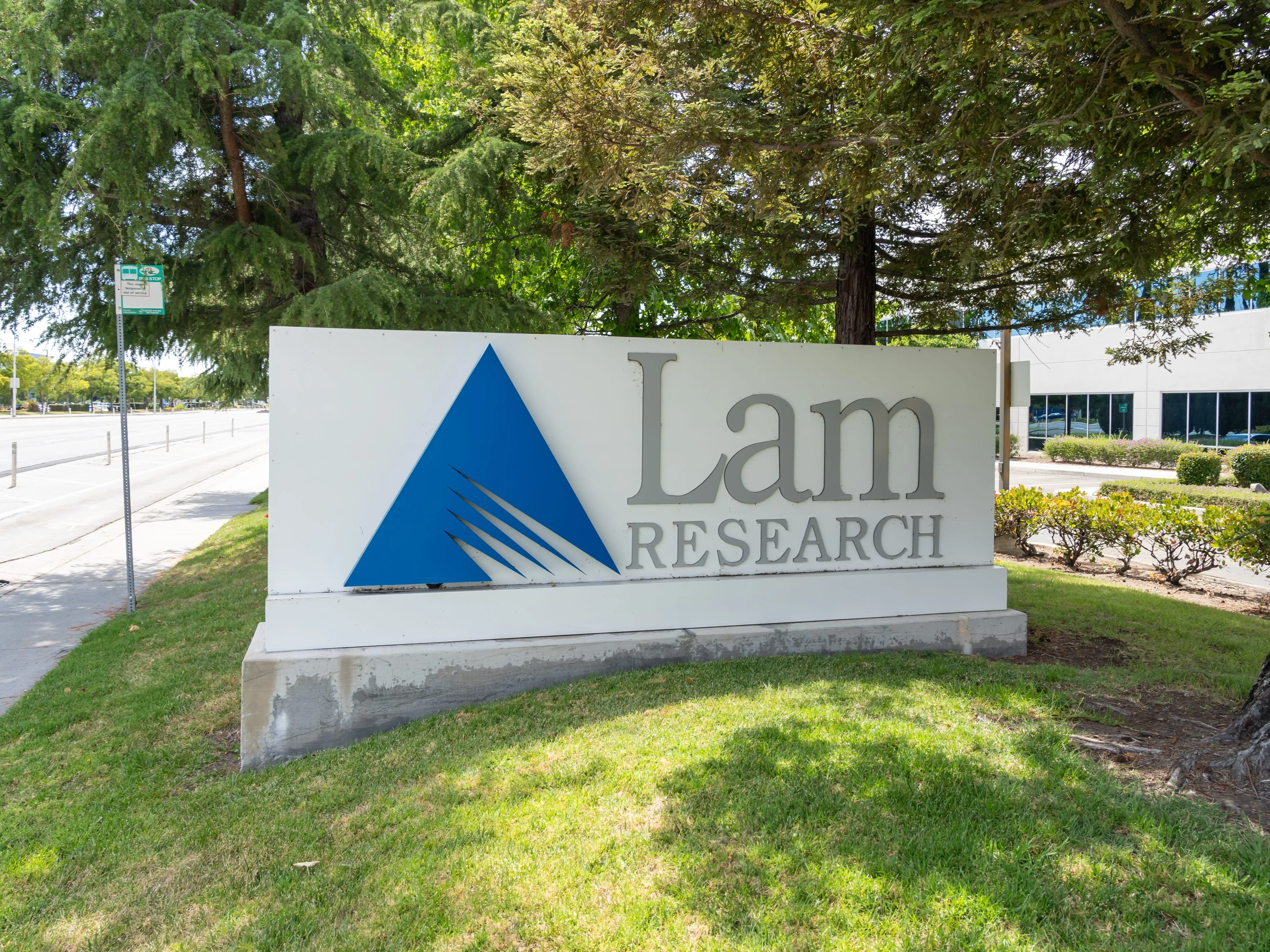 Lam Research Corp sign