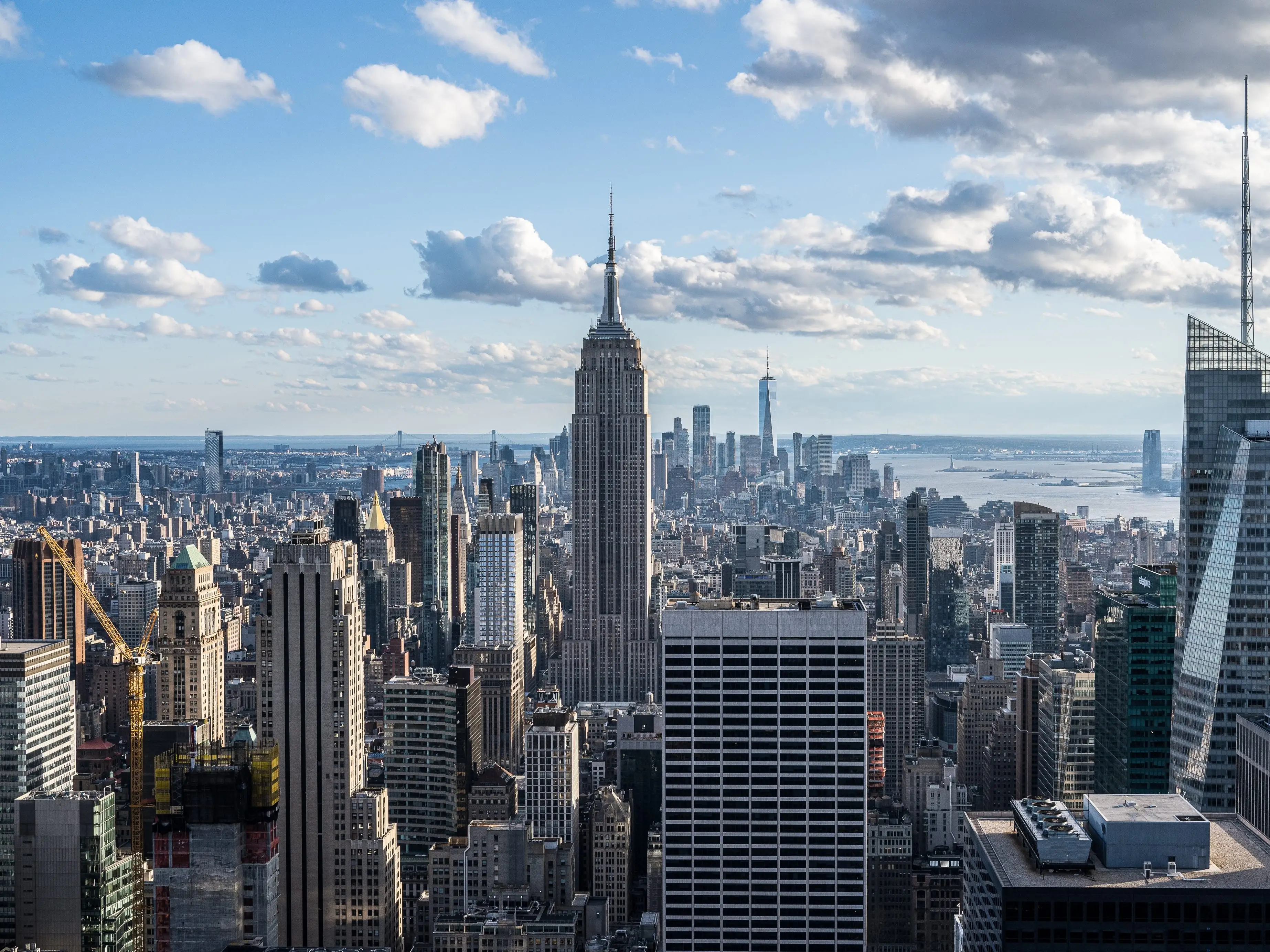 Empire State Building in New York City skyline