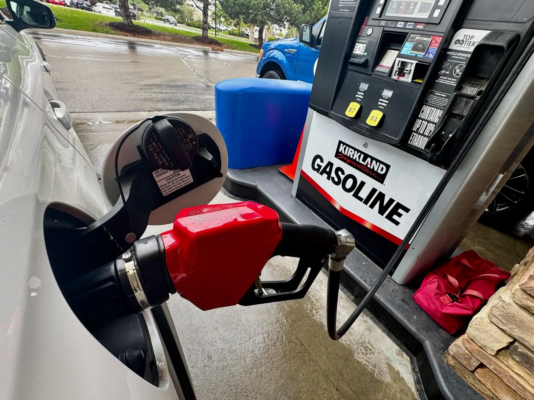 A fuel pump at a Costco gas station.