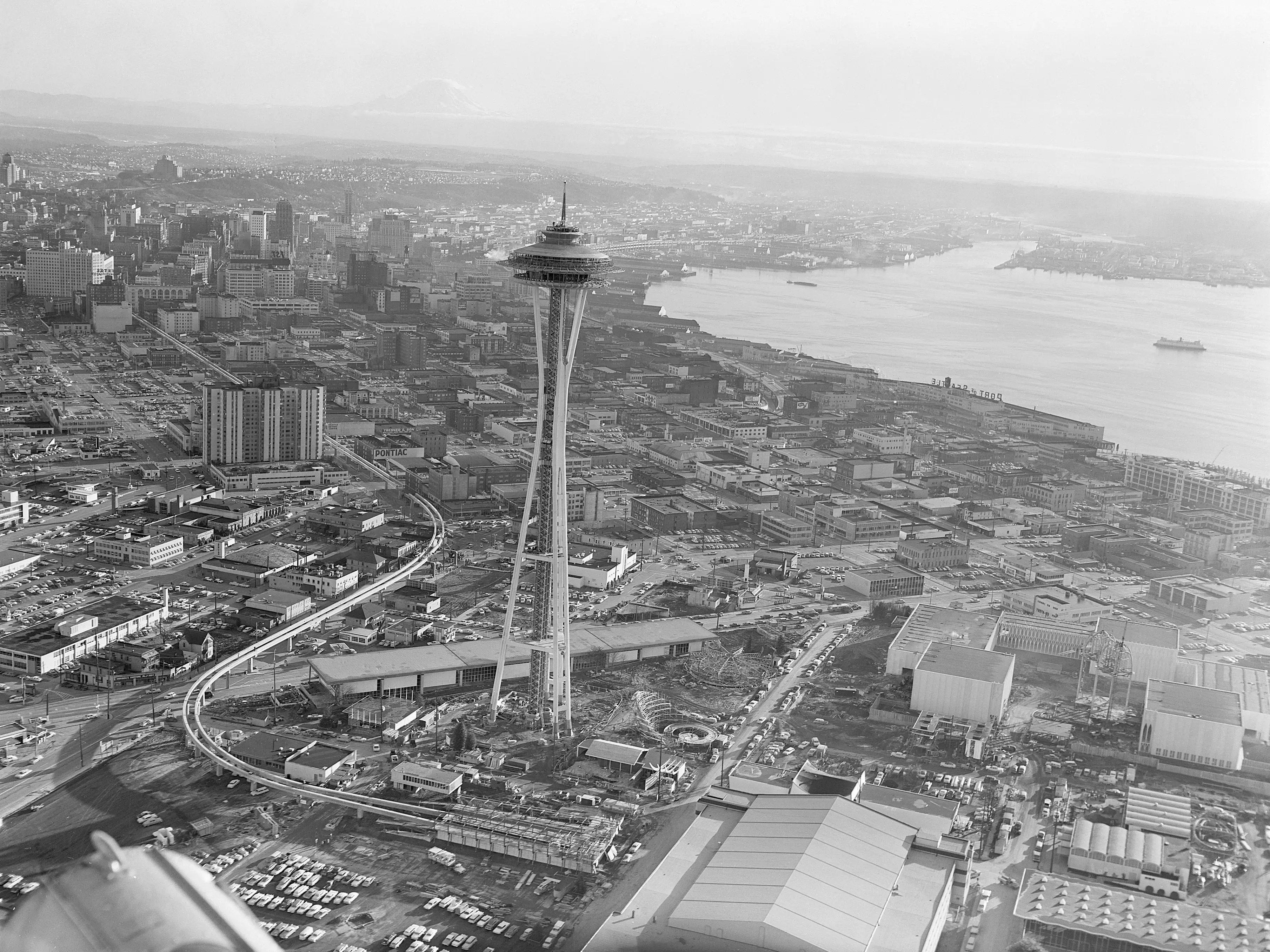Historical photo of Seattle, Washington in 1962