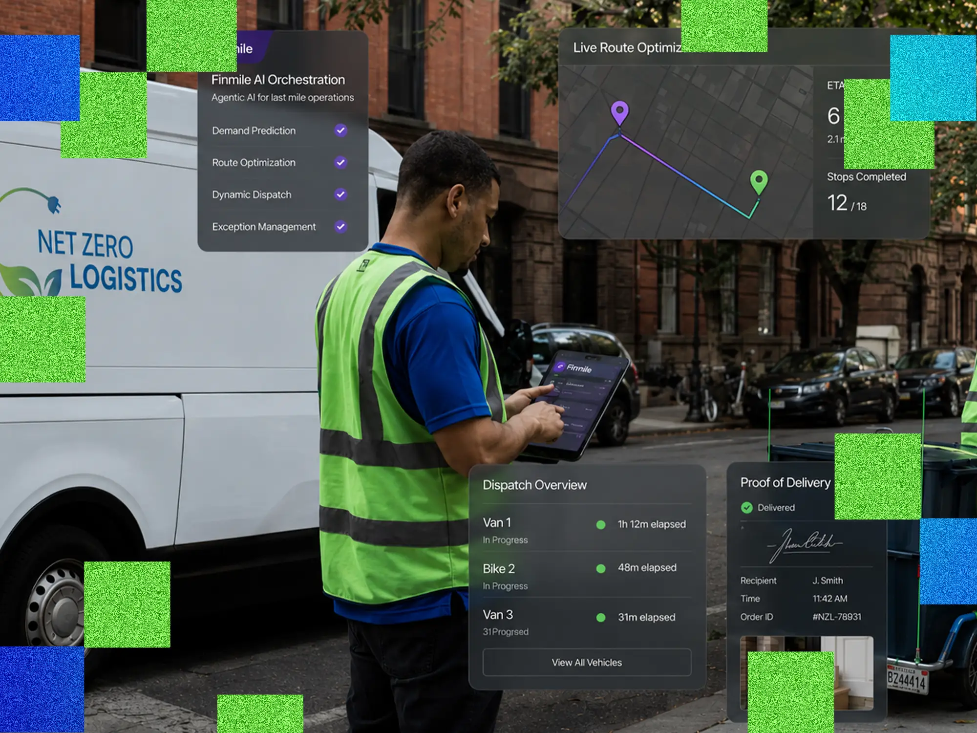 Net Zero Logistics uses the AI-powered tool Finmile to optimize its delivery operations