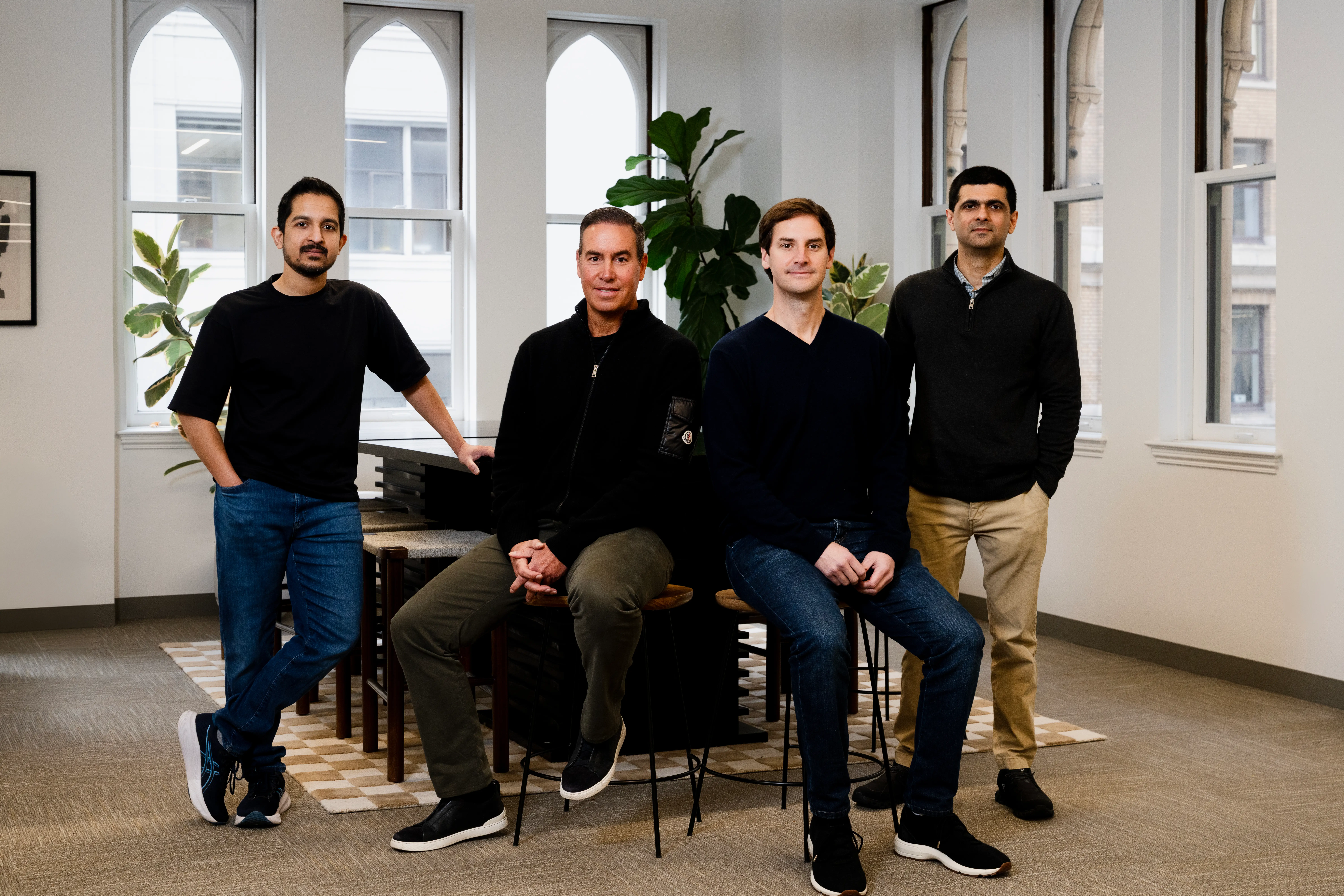 Monaco cofounders left to right: Abishek Viswanathan, Brian Blond, Sam Blond, and Malay Desai.
