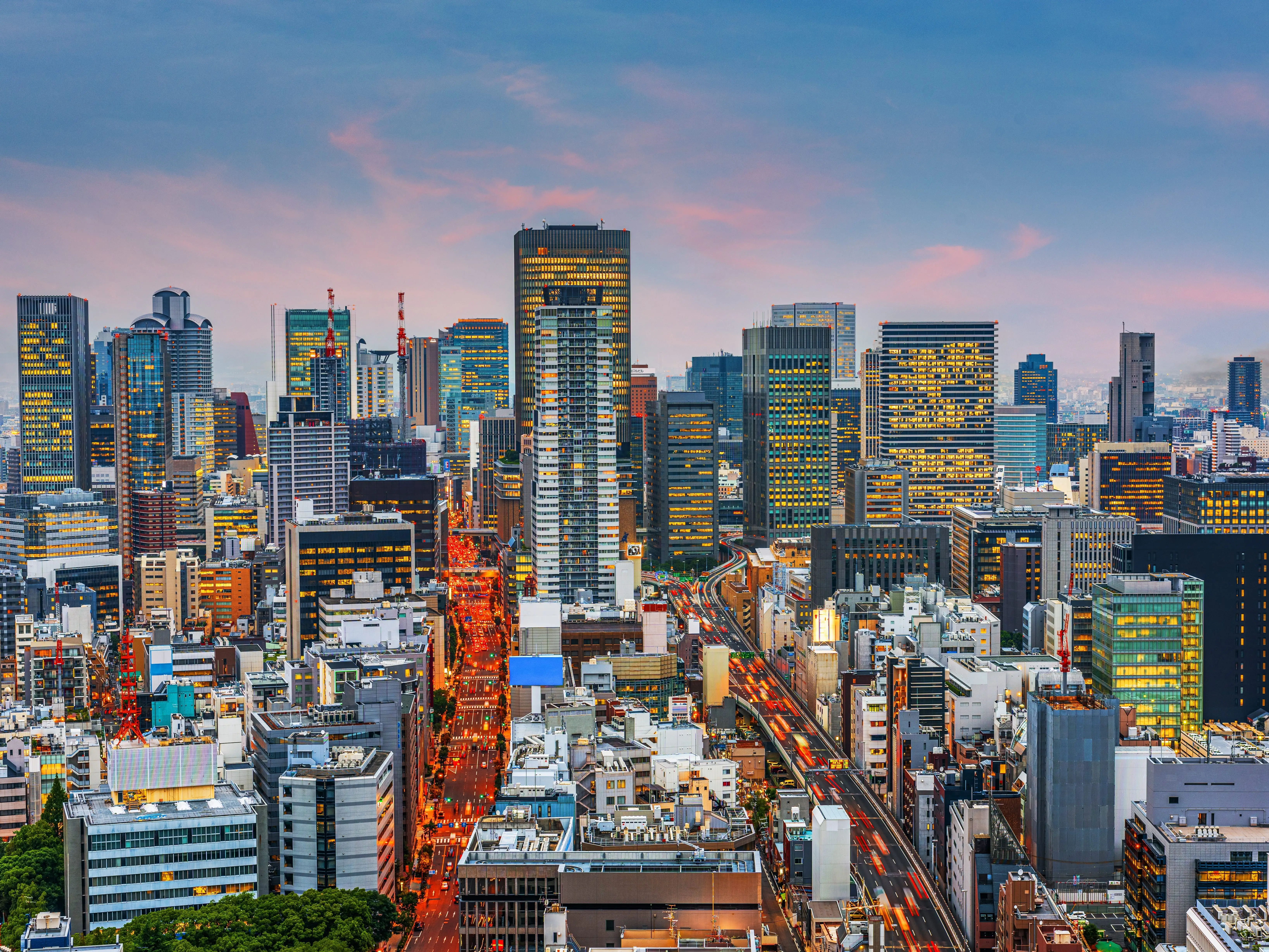 Osaka, Japan buildings.