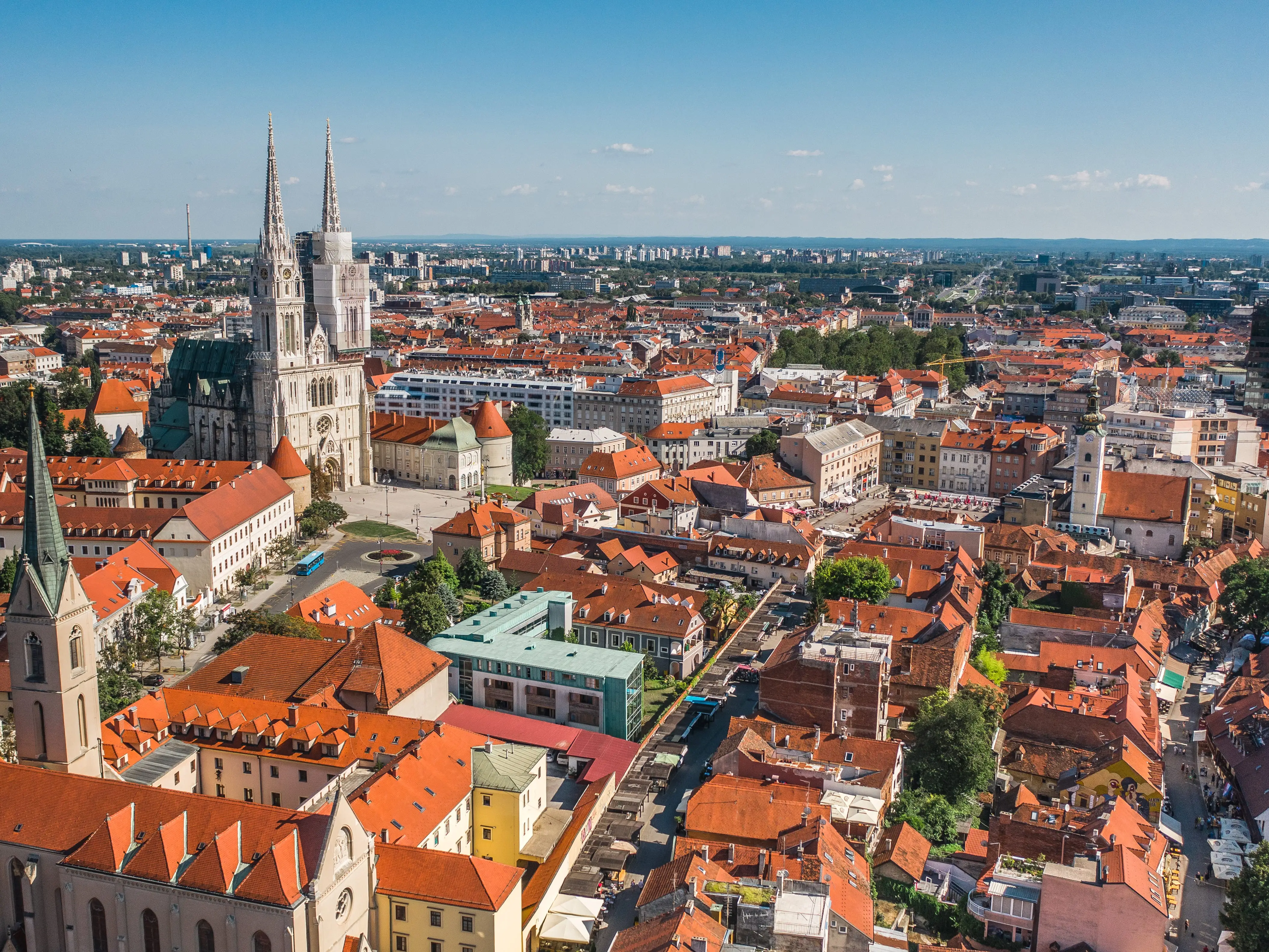 Buildings in Zagreb, Croatia