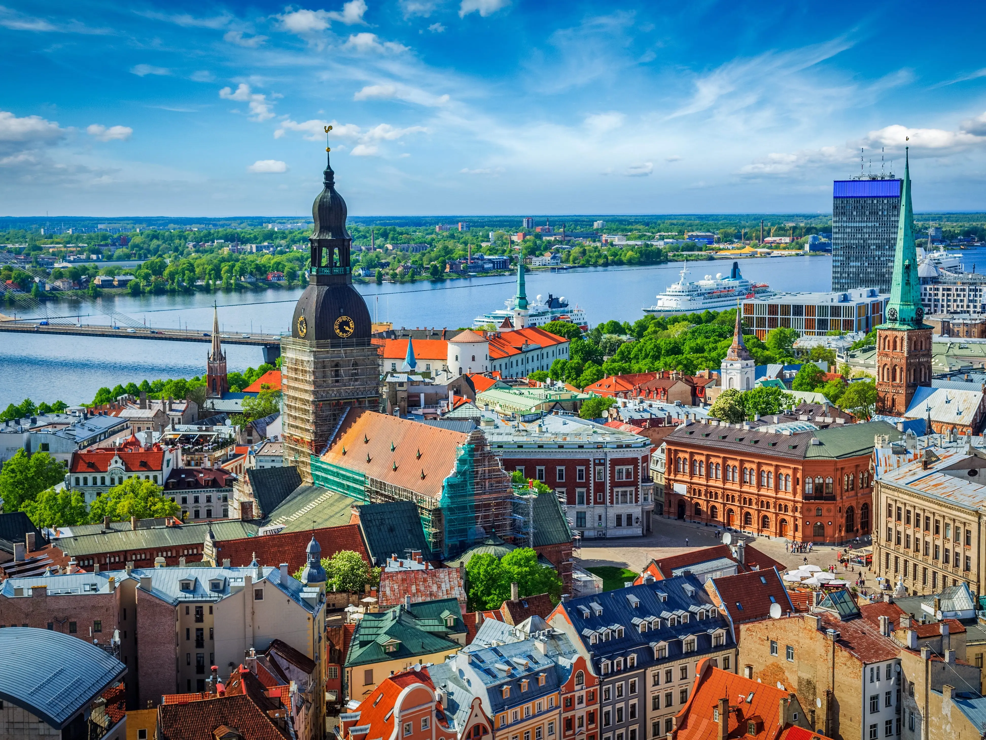 Buildings in Riga, Latvia.