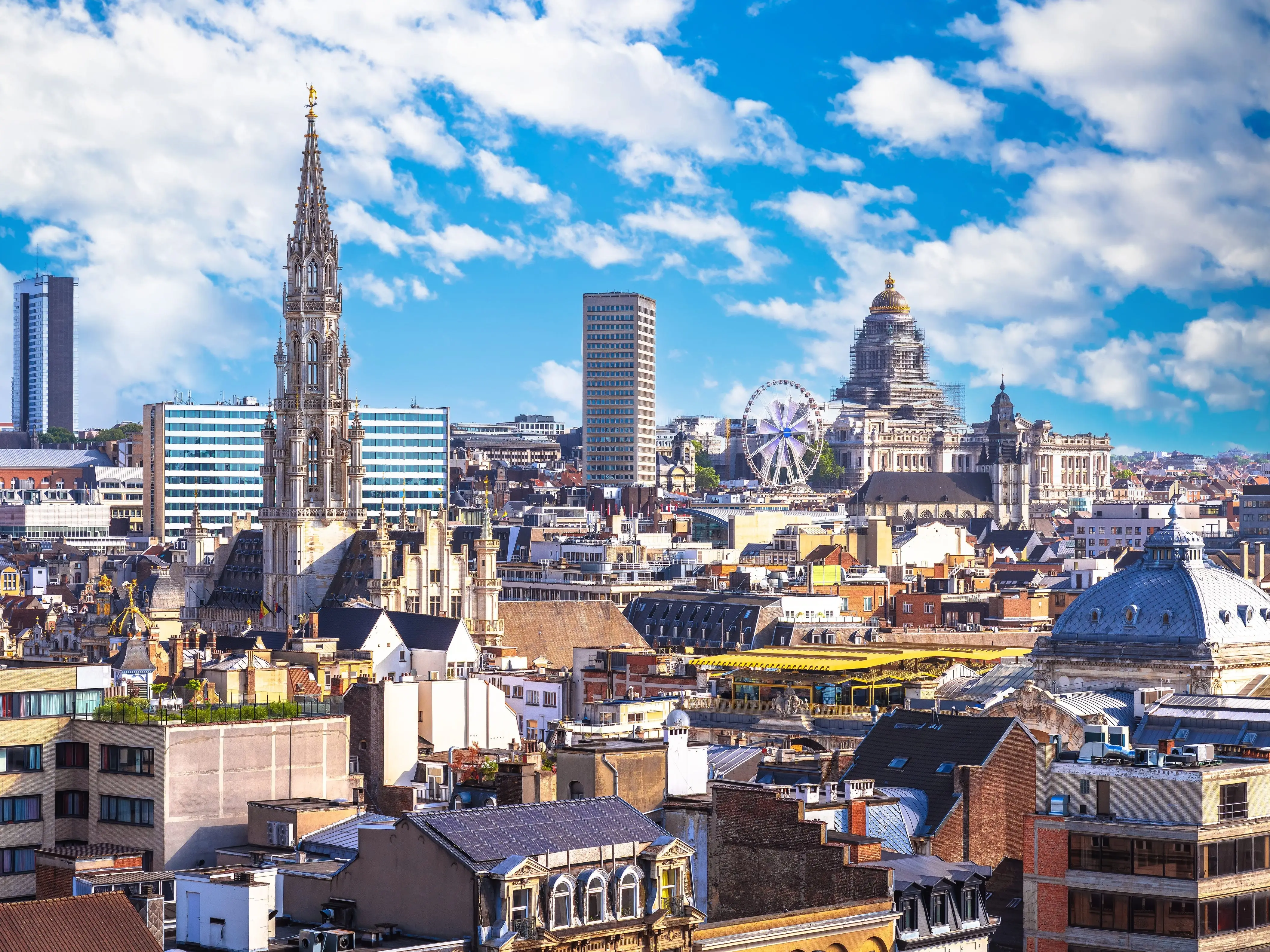 Buildings in Brussels, Belgium.