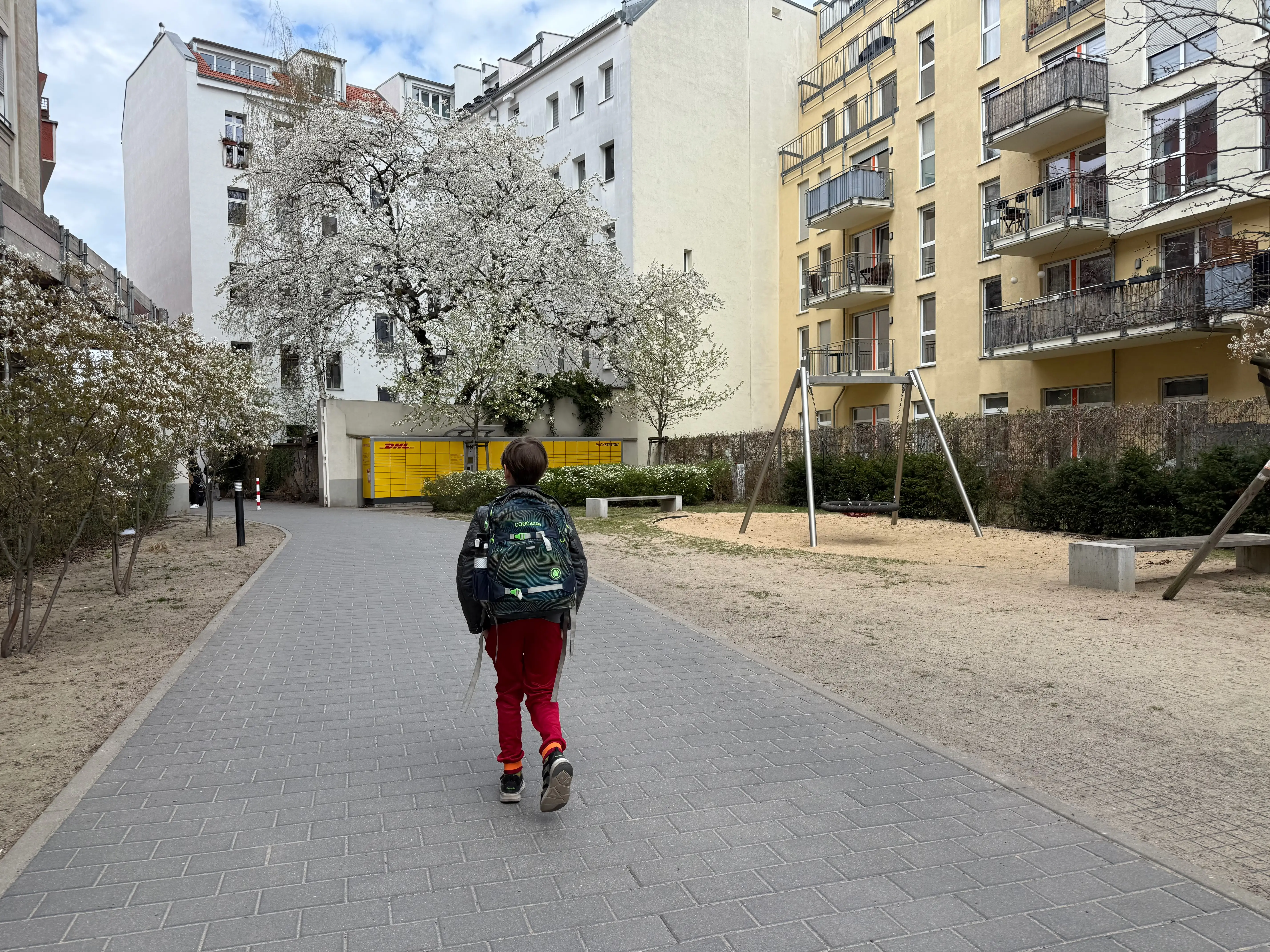Child walking alone