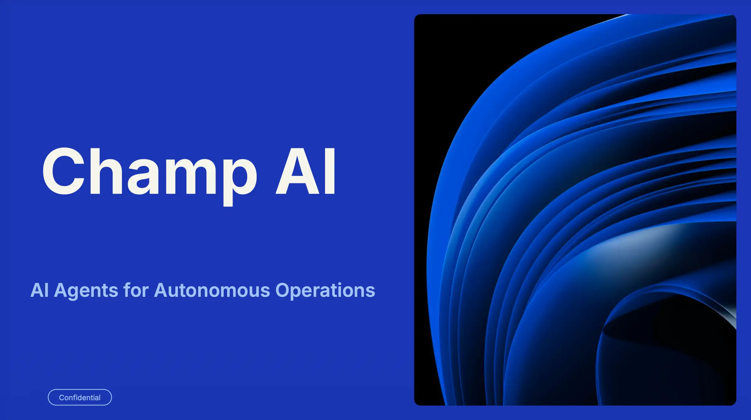 Champ AI pitch deck