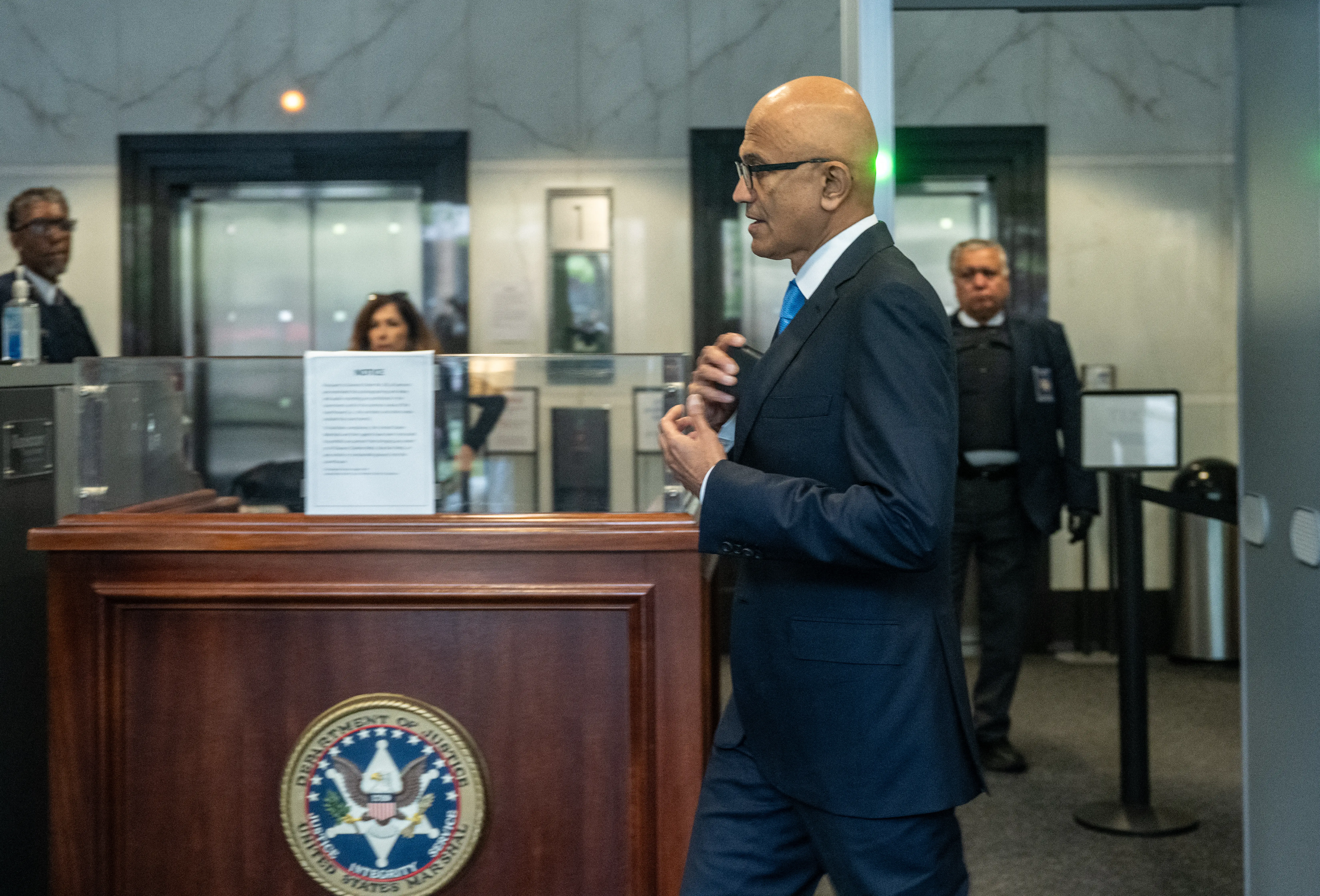 Satya Nadella in court