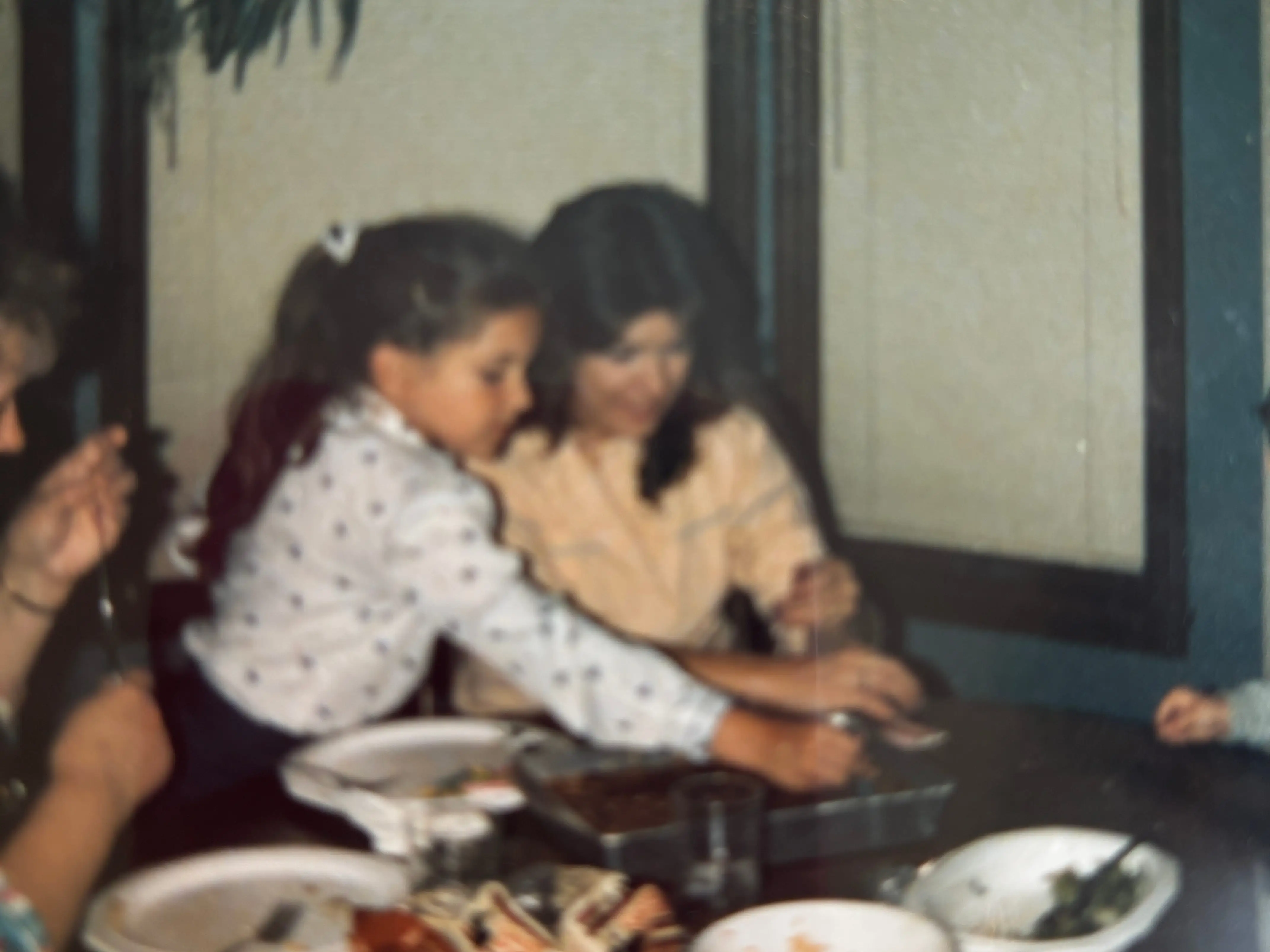 The author and her mother.
