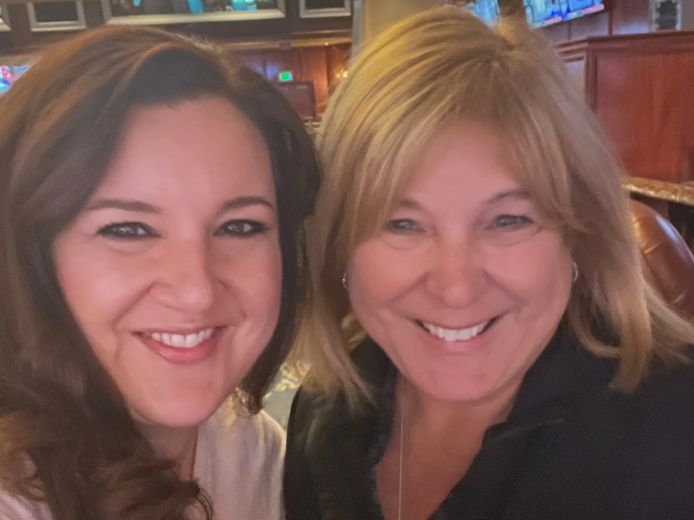 The author and her mother.