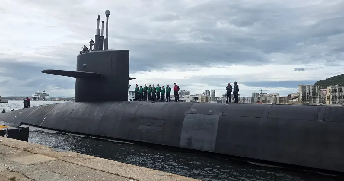 A rare Navy photo revealed the location of a nuclear-missile submarine amid Iran tensions