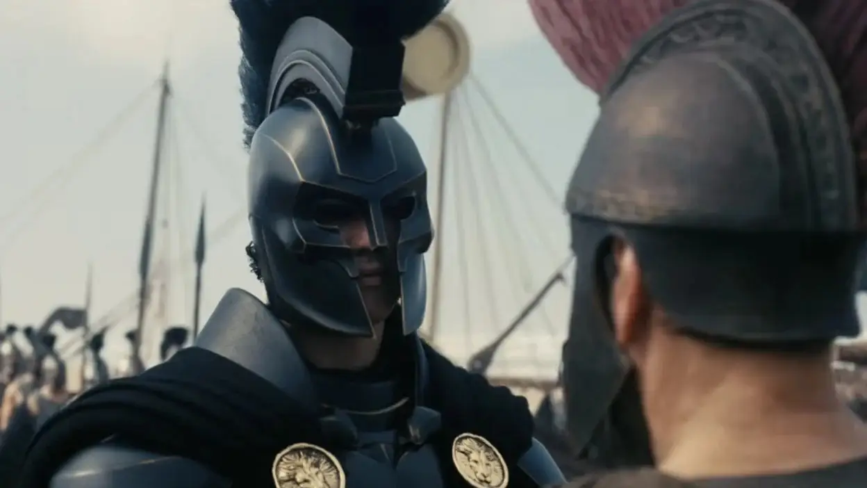 Roman solder in The Odyssey movie