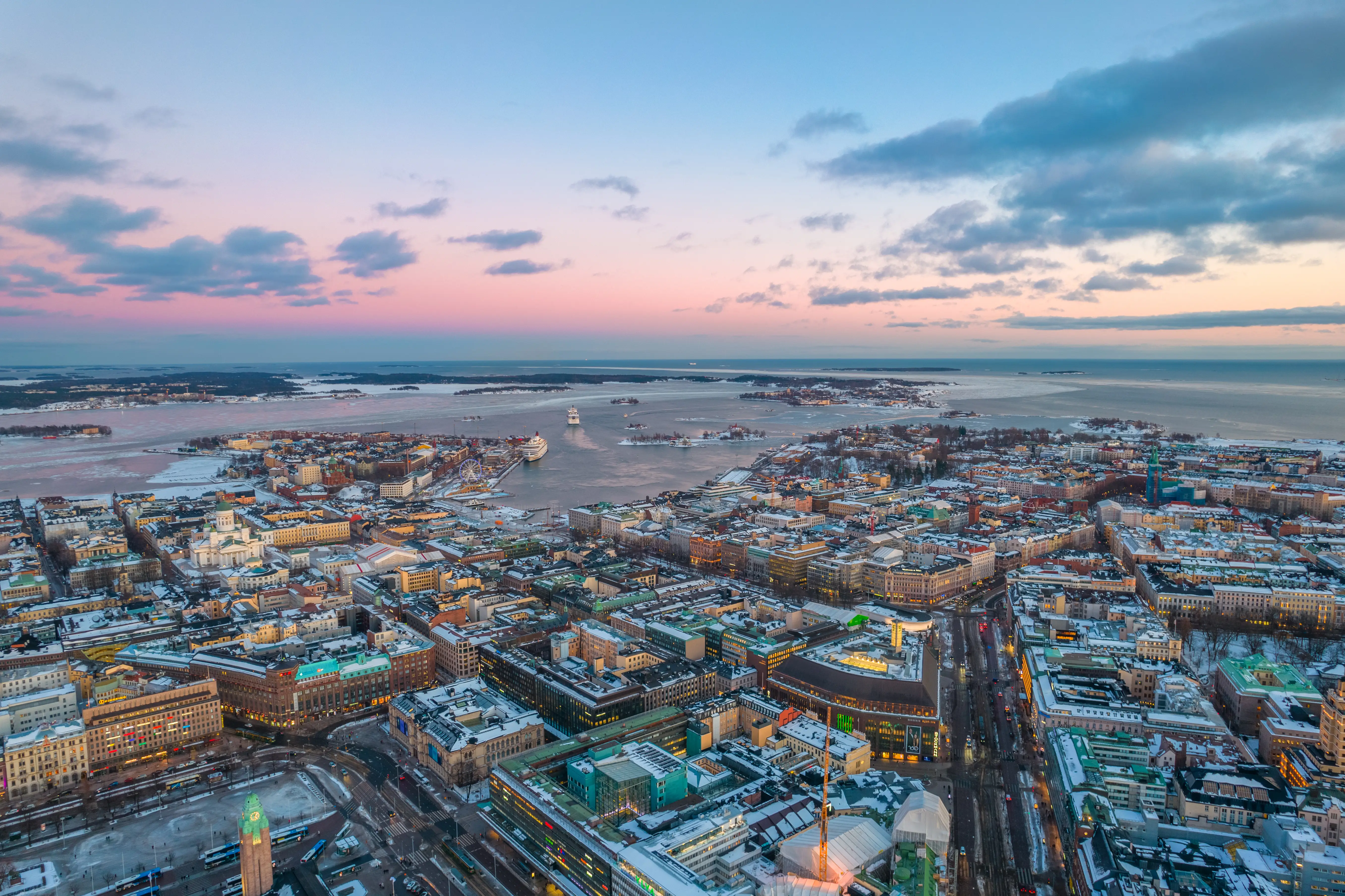 An overview of Helsinki.
