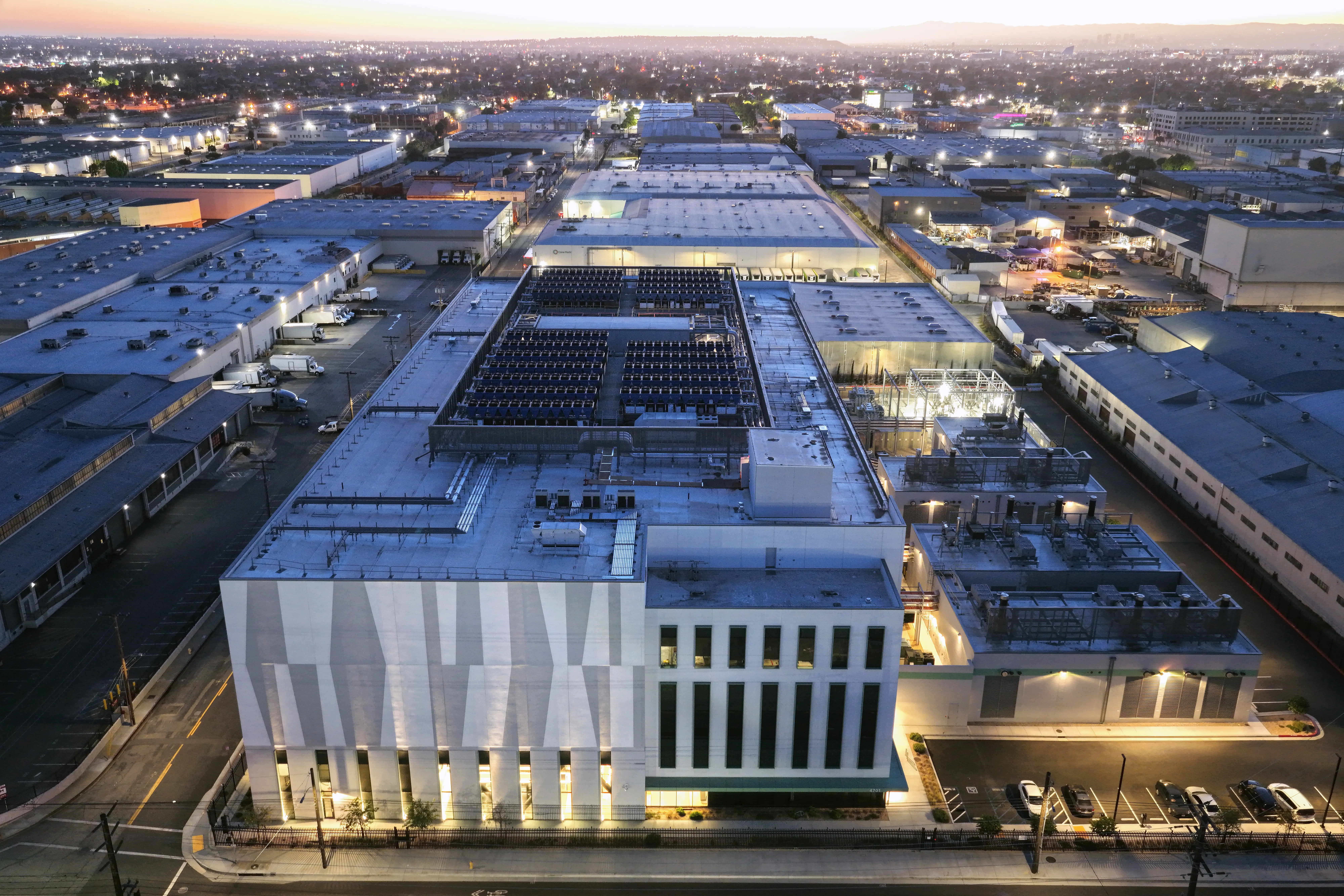 A data center in Vernon, CA