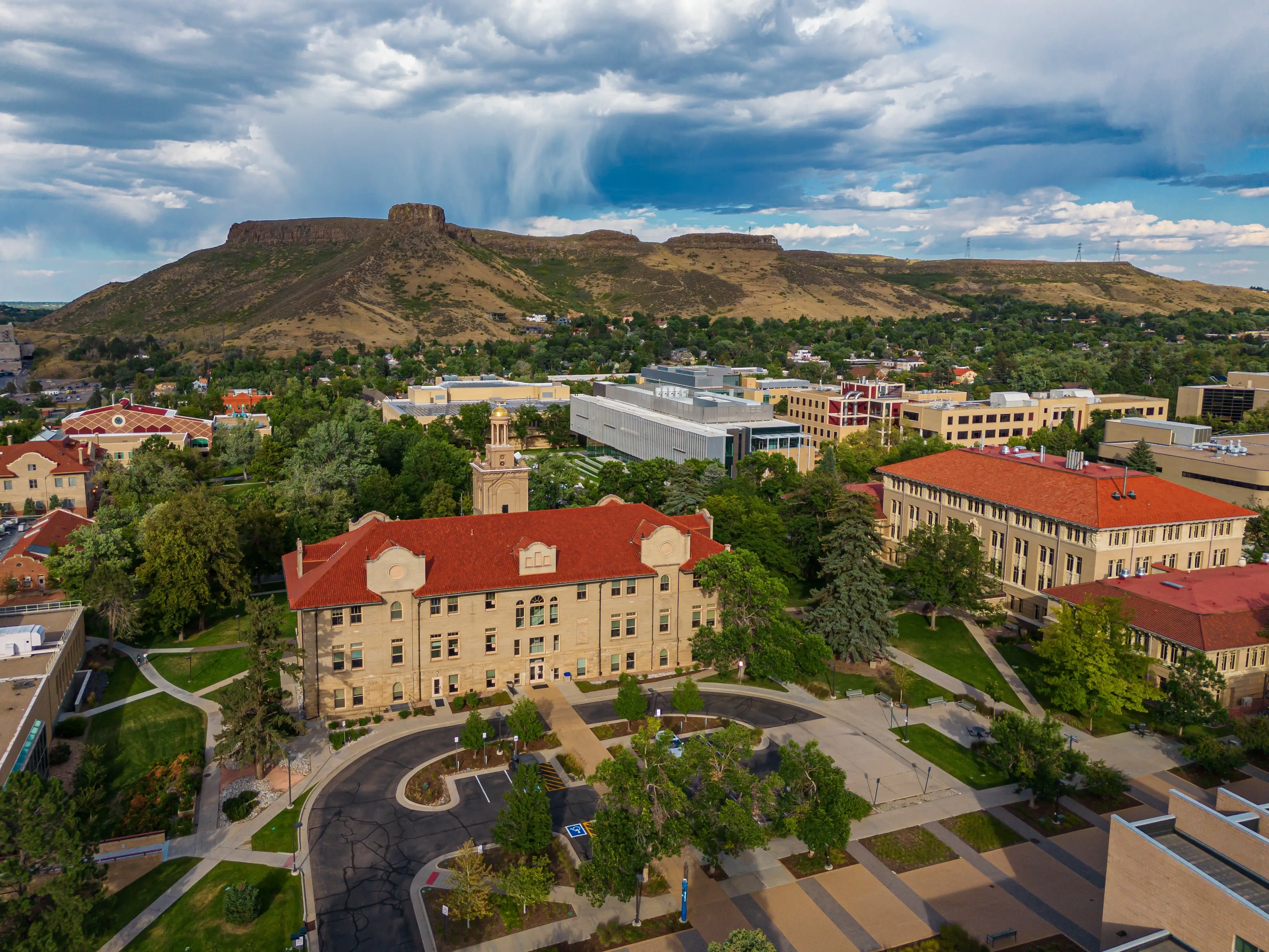 GOLDEN, COLORADO, USA - AUGUST 28: Administration building on the college campus