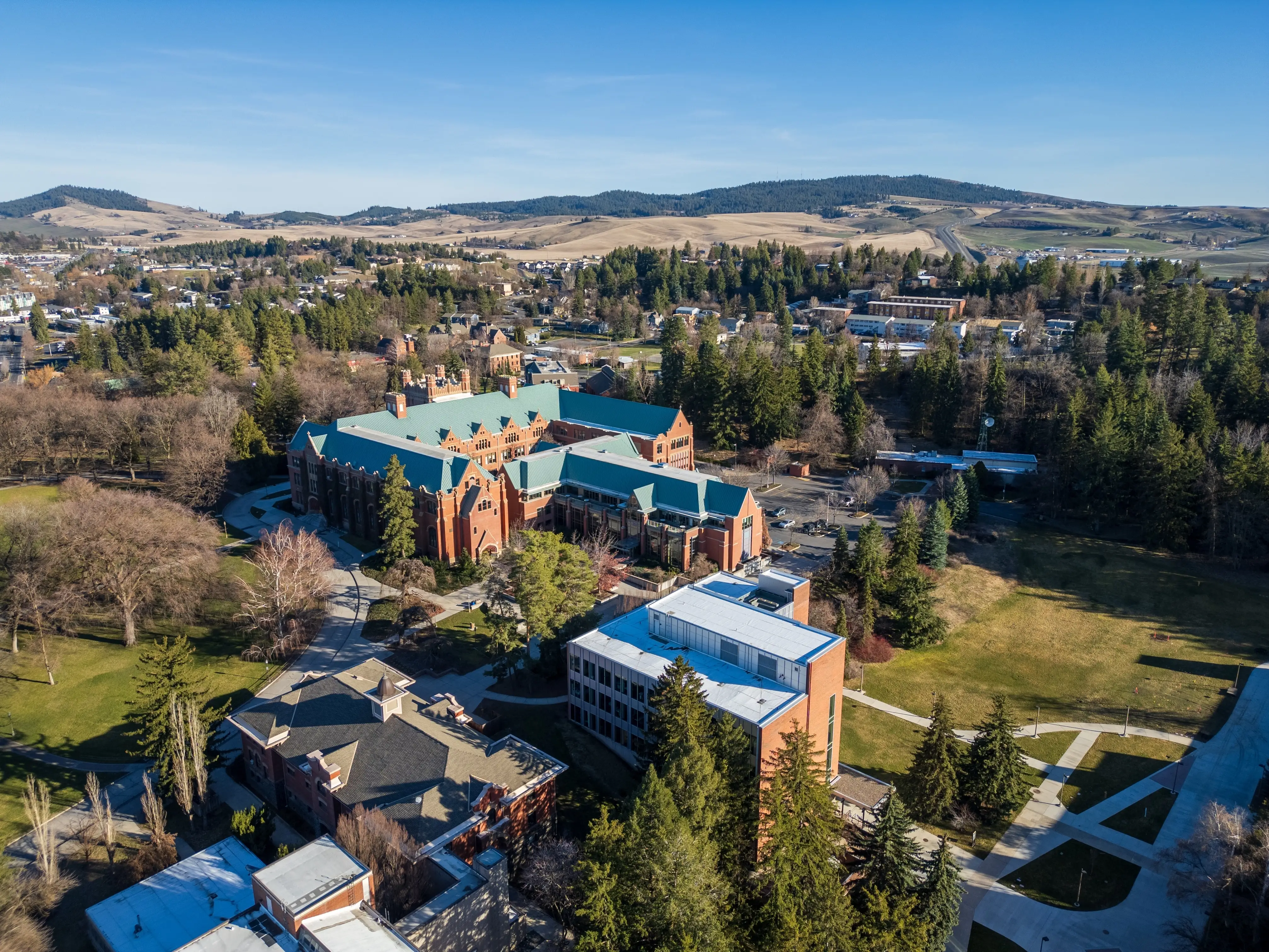 University of Idaho administration building. Located in Moscow, Idaho, United States