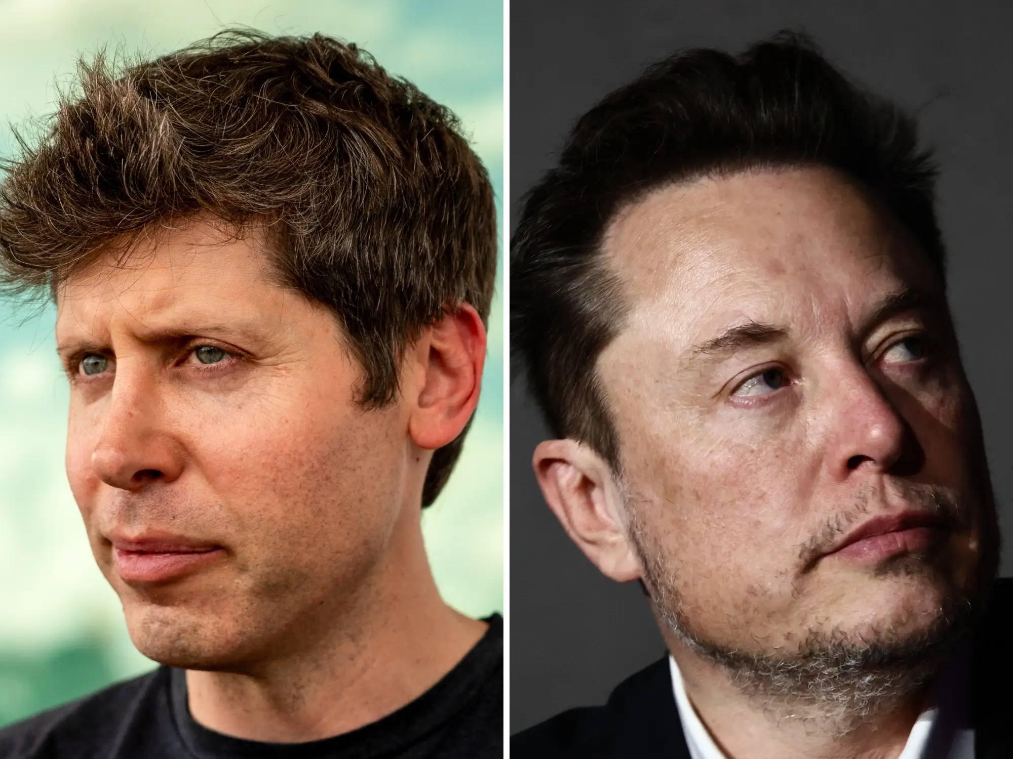 Sam Altman (L) and Elon Musk
