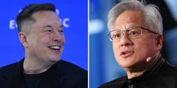 Trump and Elon Musk picked Jensen Huang up in Alaska on their Air Force One trip to China