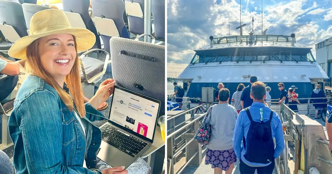 I took a round-trip ferry to Martha’s Vineyard for $79. The ocean views and full-service bar weren’t even the best parts.