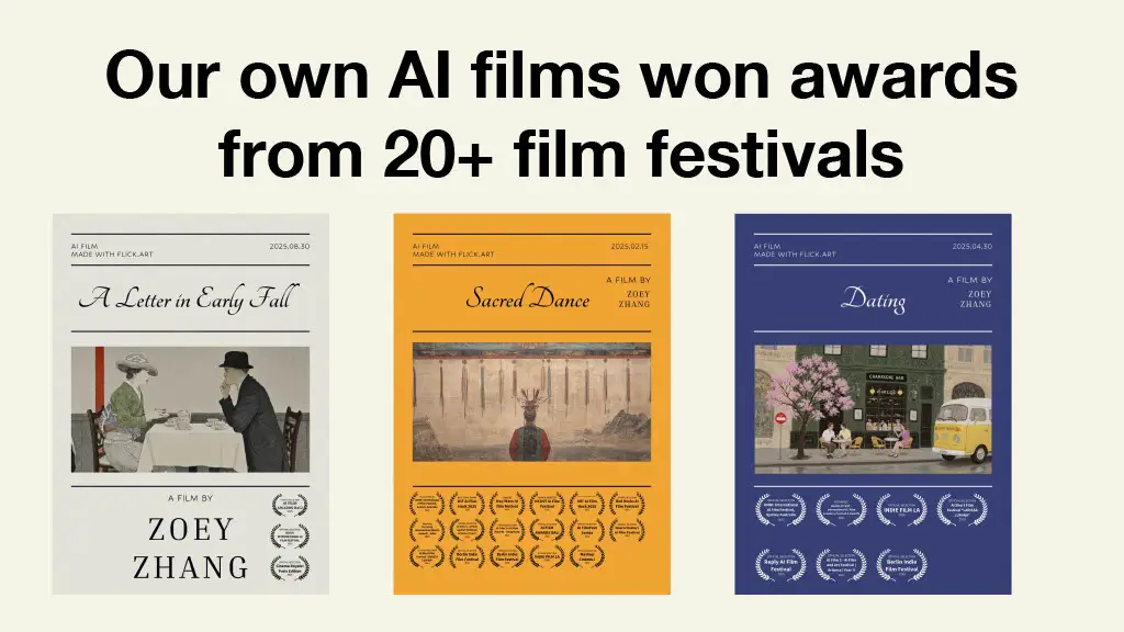 Our own AI films won awards from 20+ film festivals