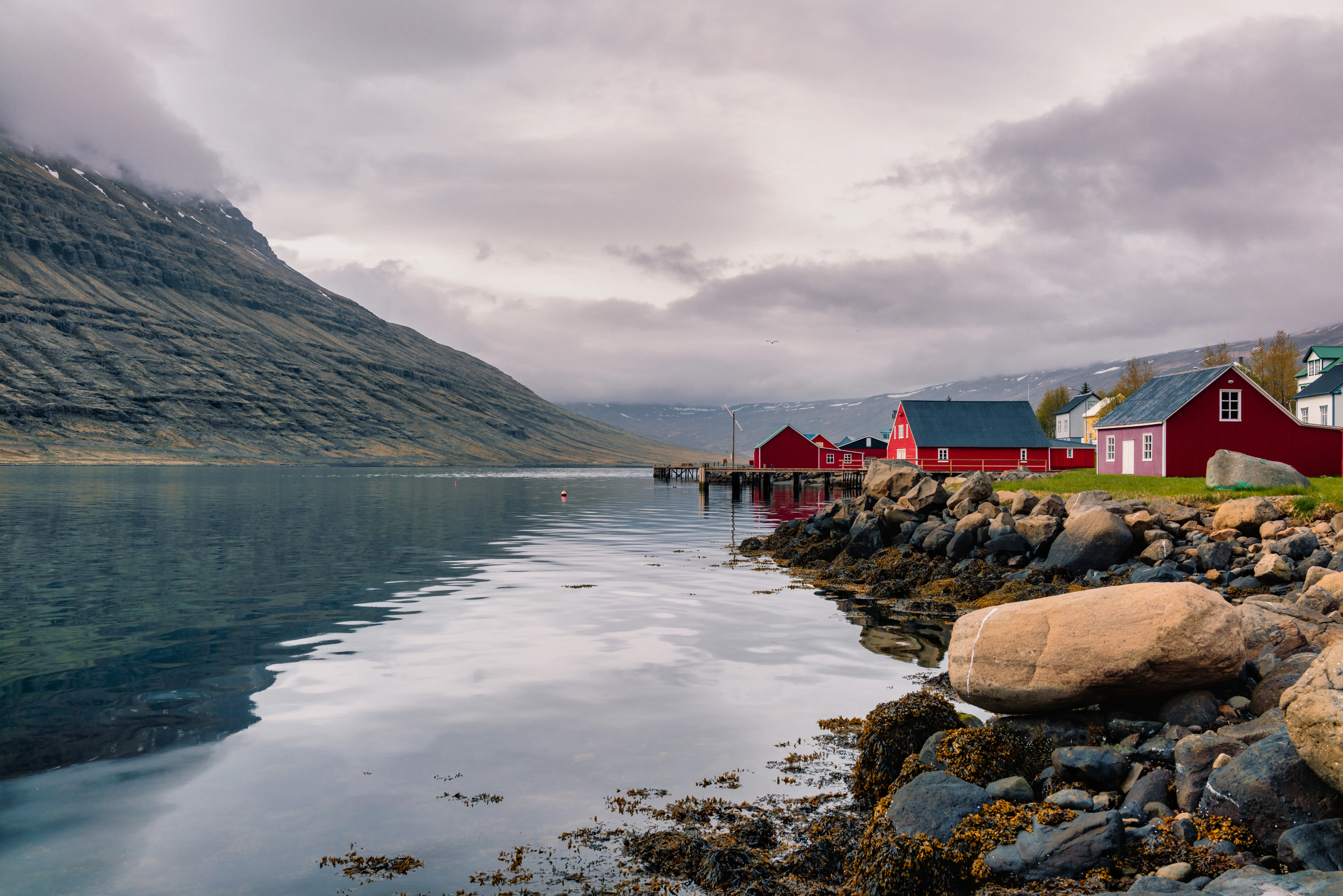 A seaside village in Iceland.