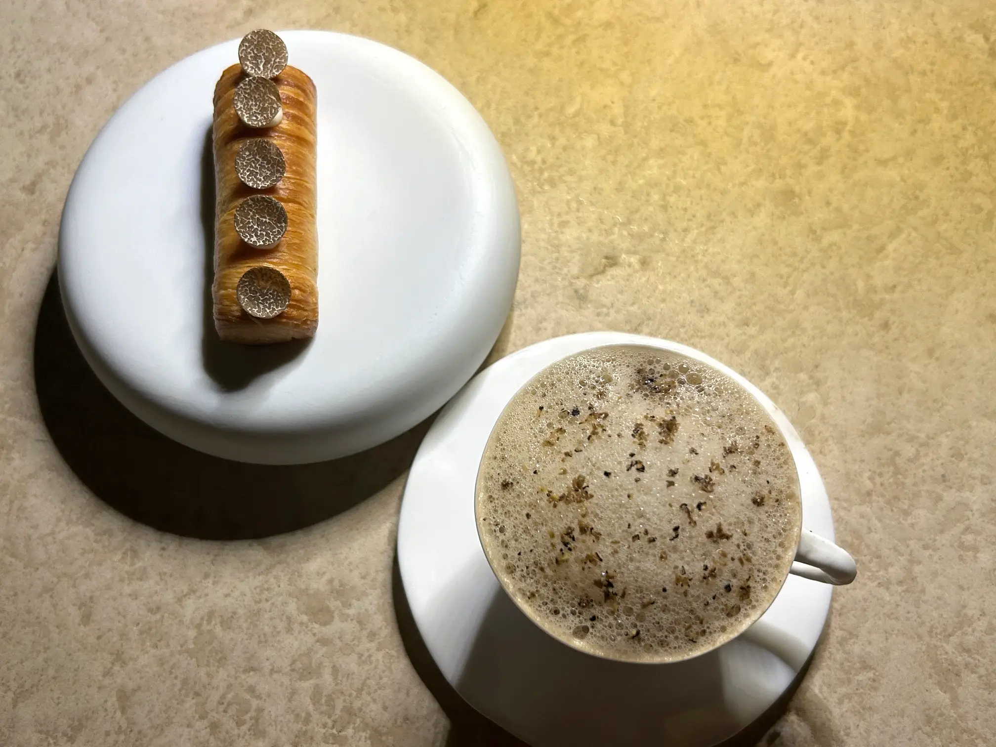 Mushroom cappuccino at Makris Athens