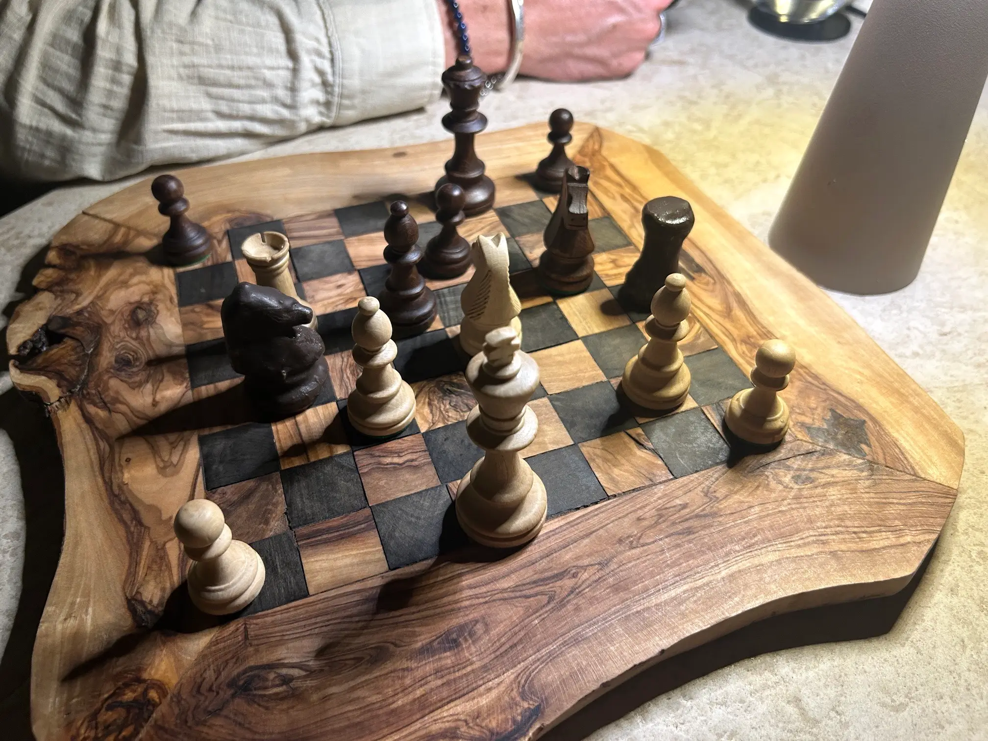 Makris Athens chocolate chess board